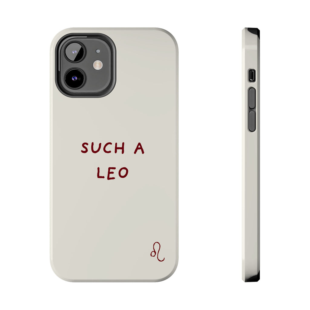 "Such a Leo" Phone Case - Cream/Red