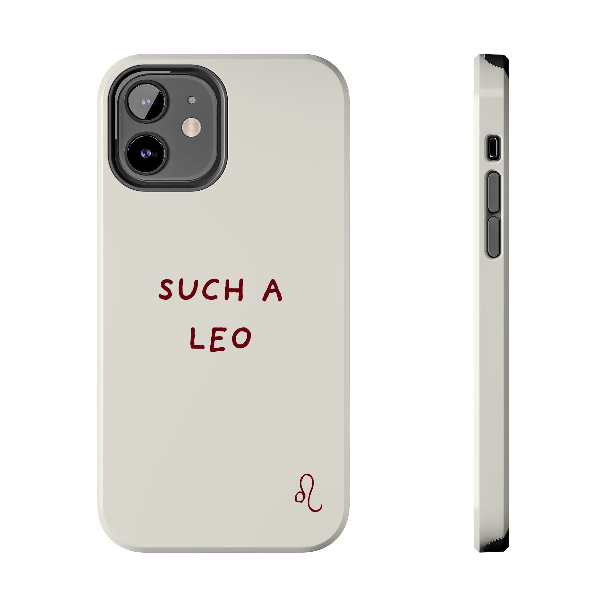 "Such a Leo" Phone Case - Cream/Red