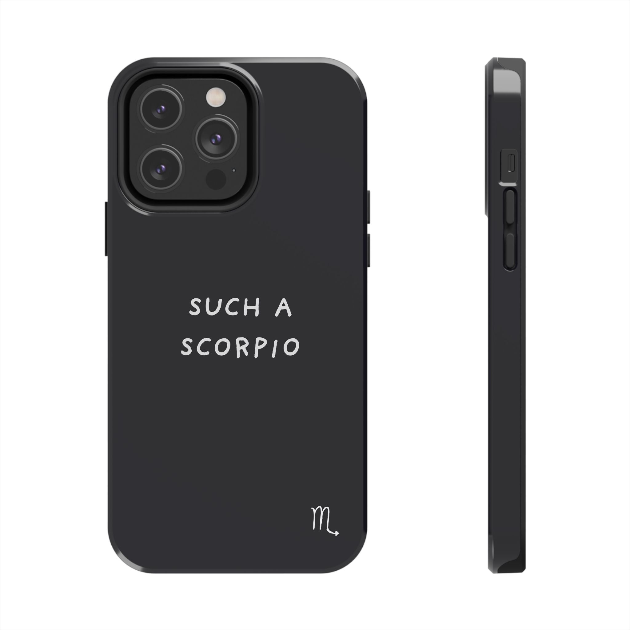 "Such a Scorpio" Phone Case - Black/White
