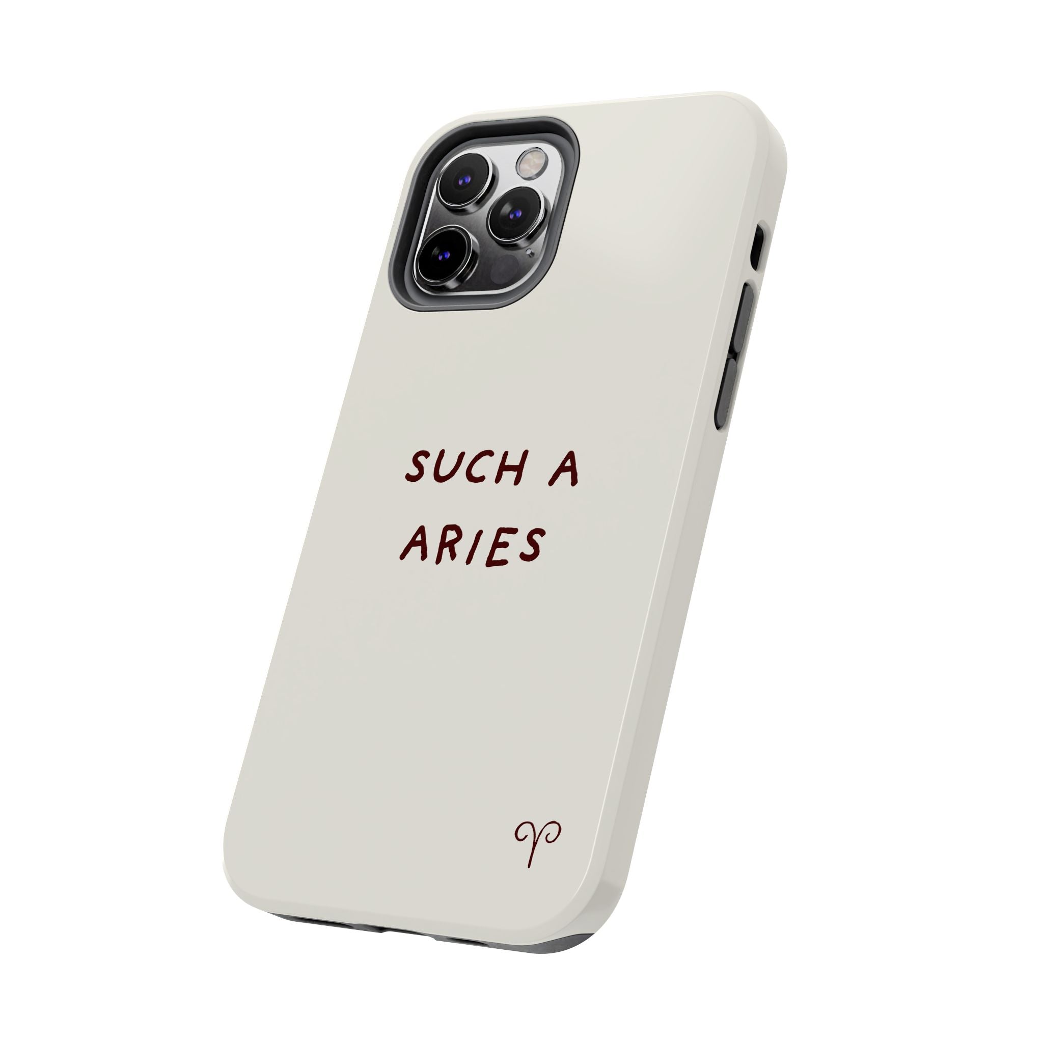 "Such a Aries" Tough Phone Case — White