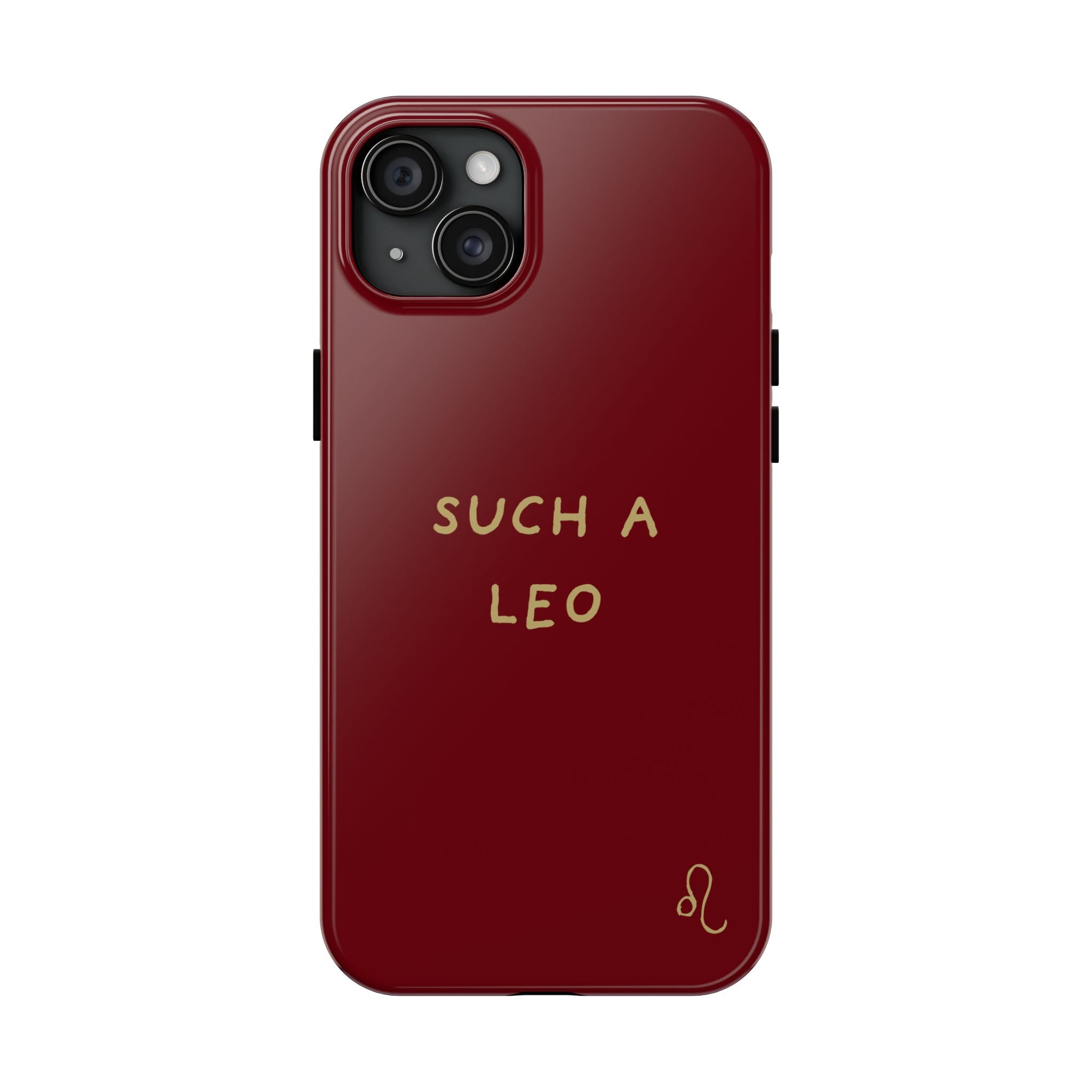 "Such a Leo" Phone Case - Red/Gold