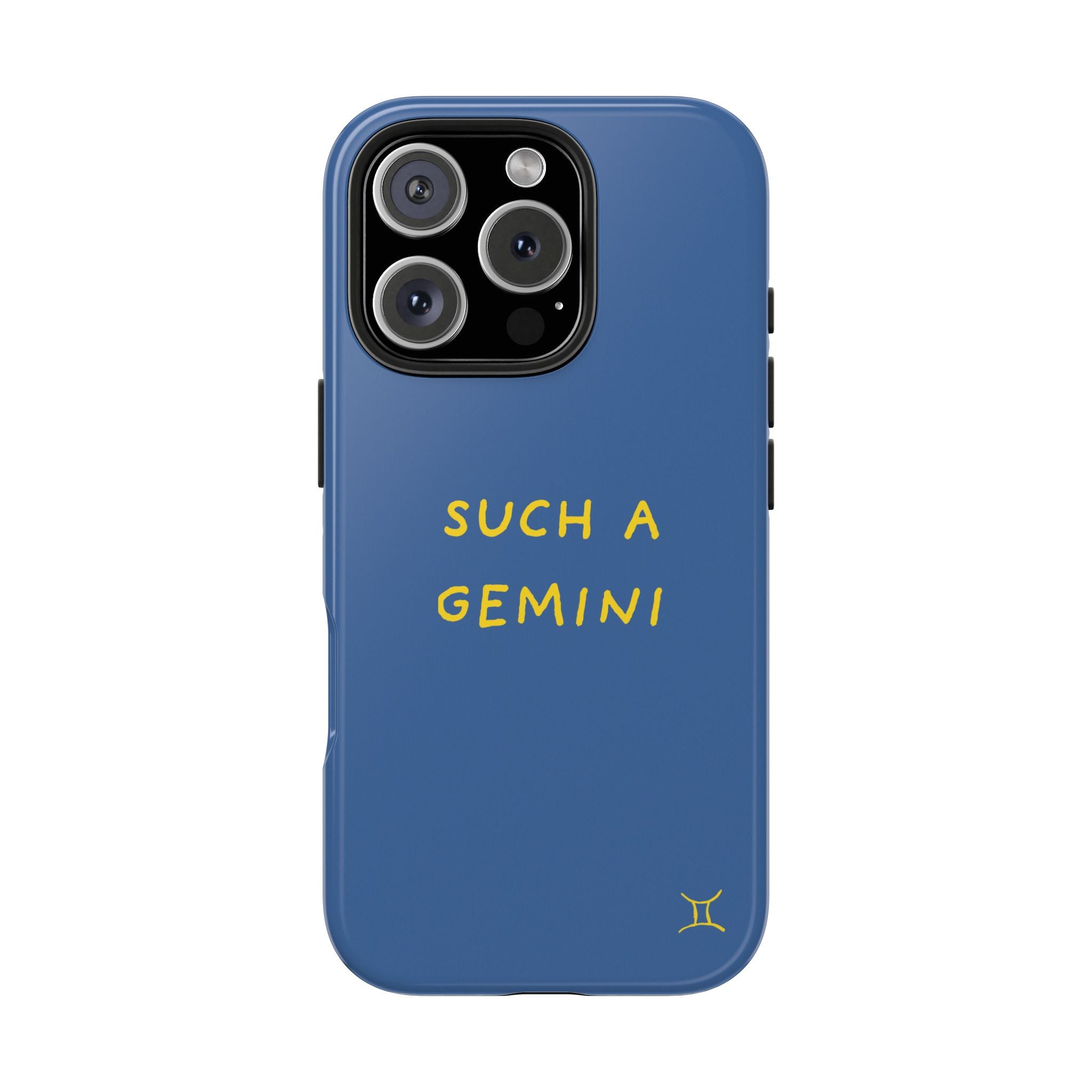 "Such A Gemini" Phone Case - Blue/Yellow
