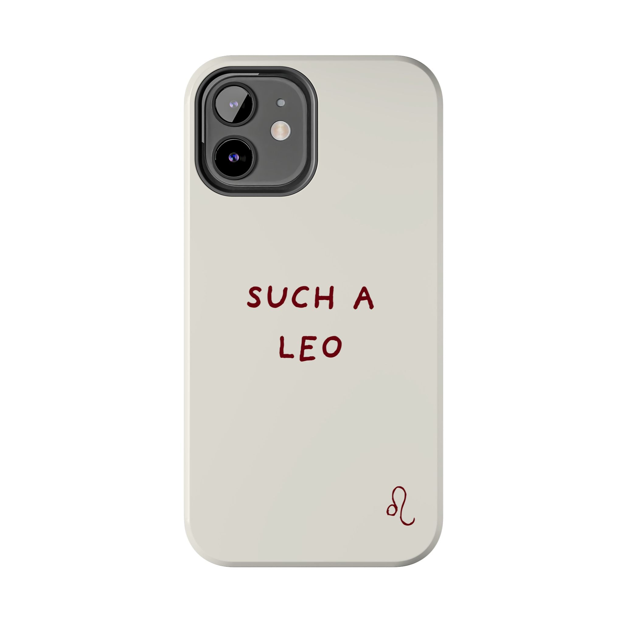 "Such a Leo" Phone Case - Cream/Red