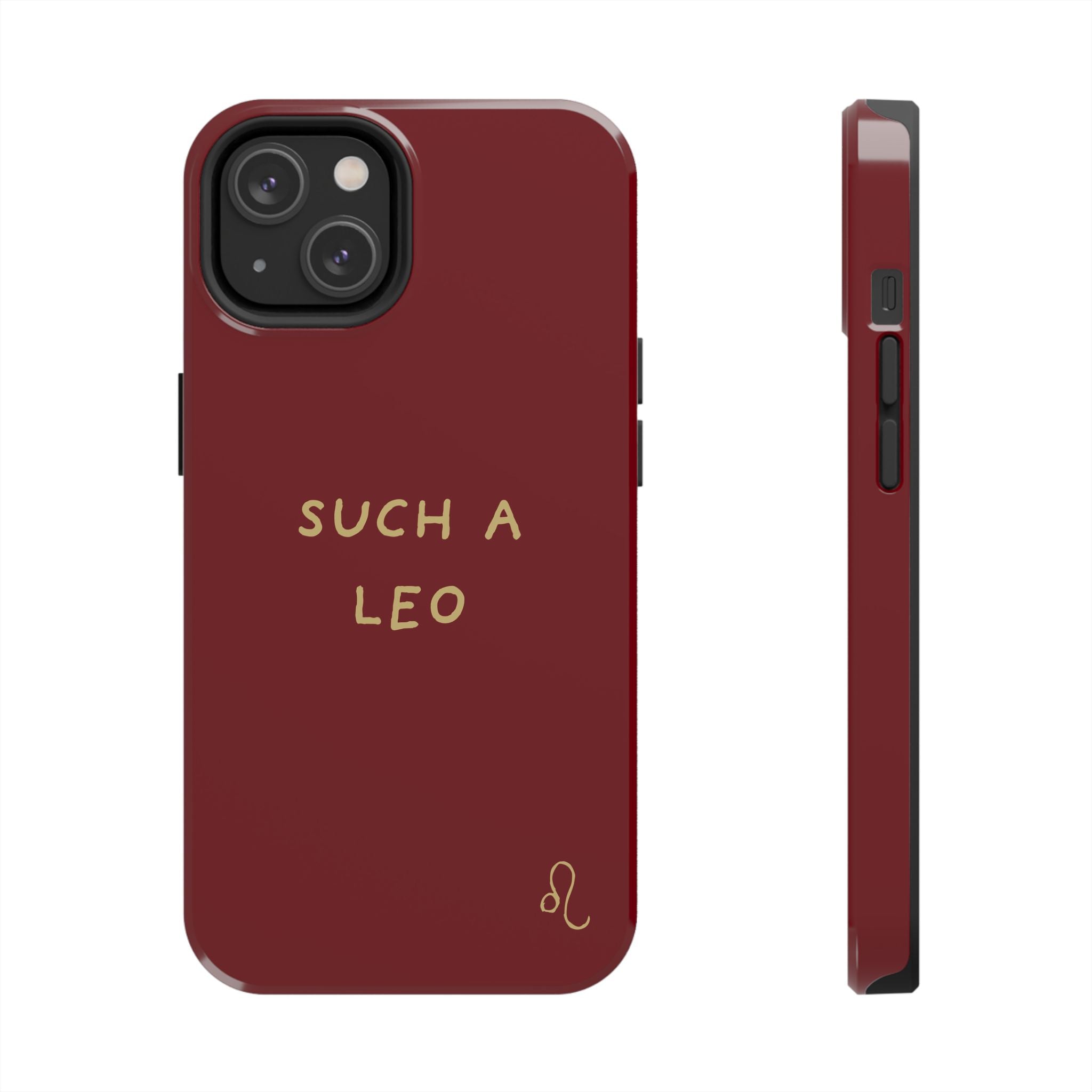 "Such a Leo" Phone Case - Red/Gold