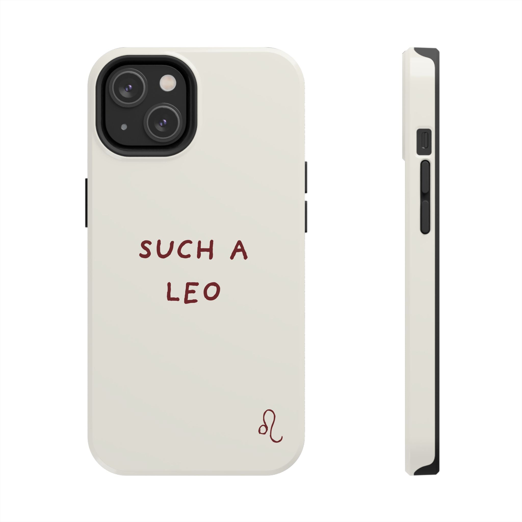 "Such a Leo" Phone Case - Cream/Red