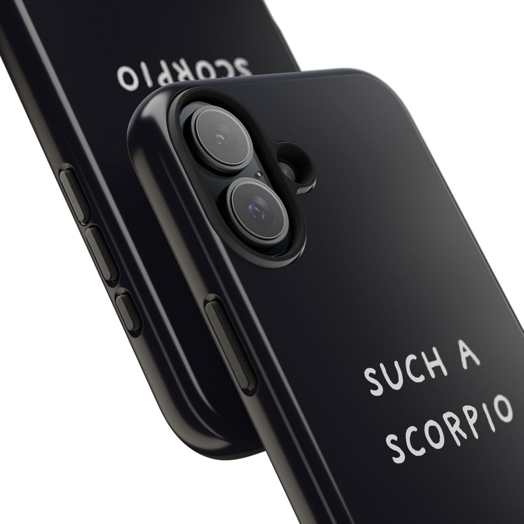 "Such a Scorpio" Phone Case - Black/White