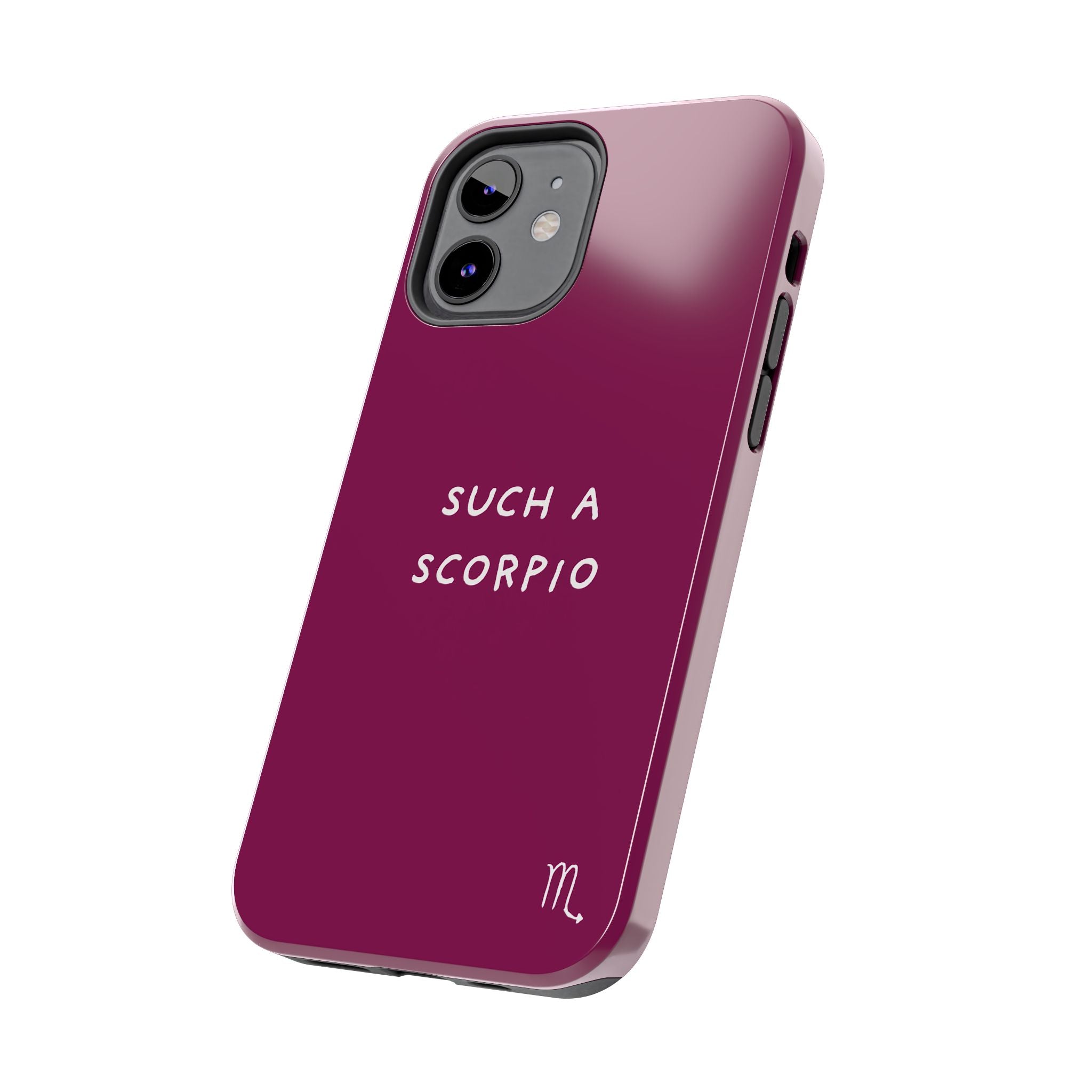 "Such a Scorpio" Phone Case - Fuchsia/White