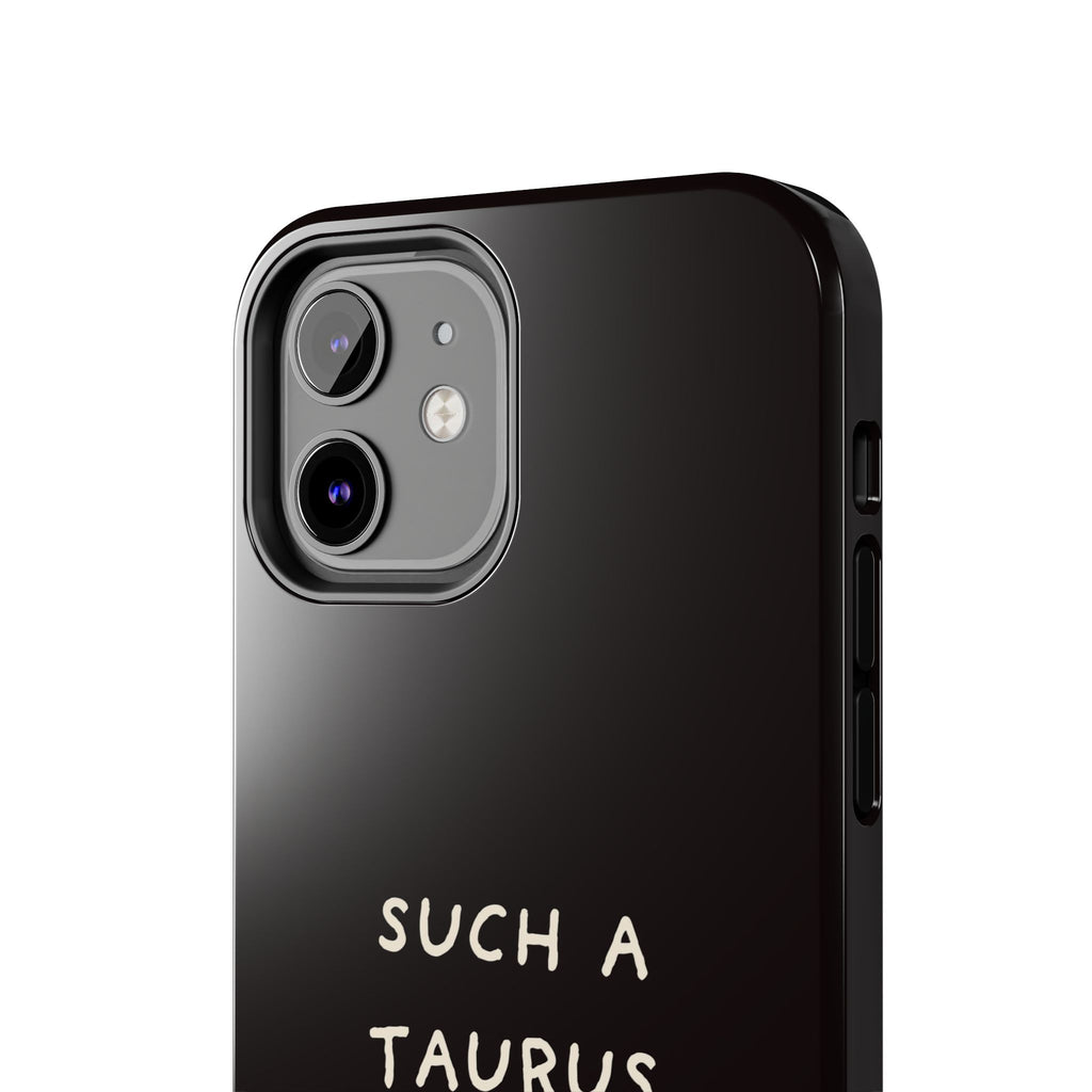 "Such a Taurus" Tough Phone Case – Deep Brown / Cream