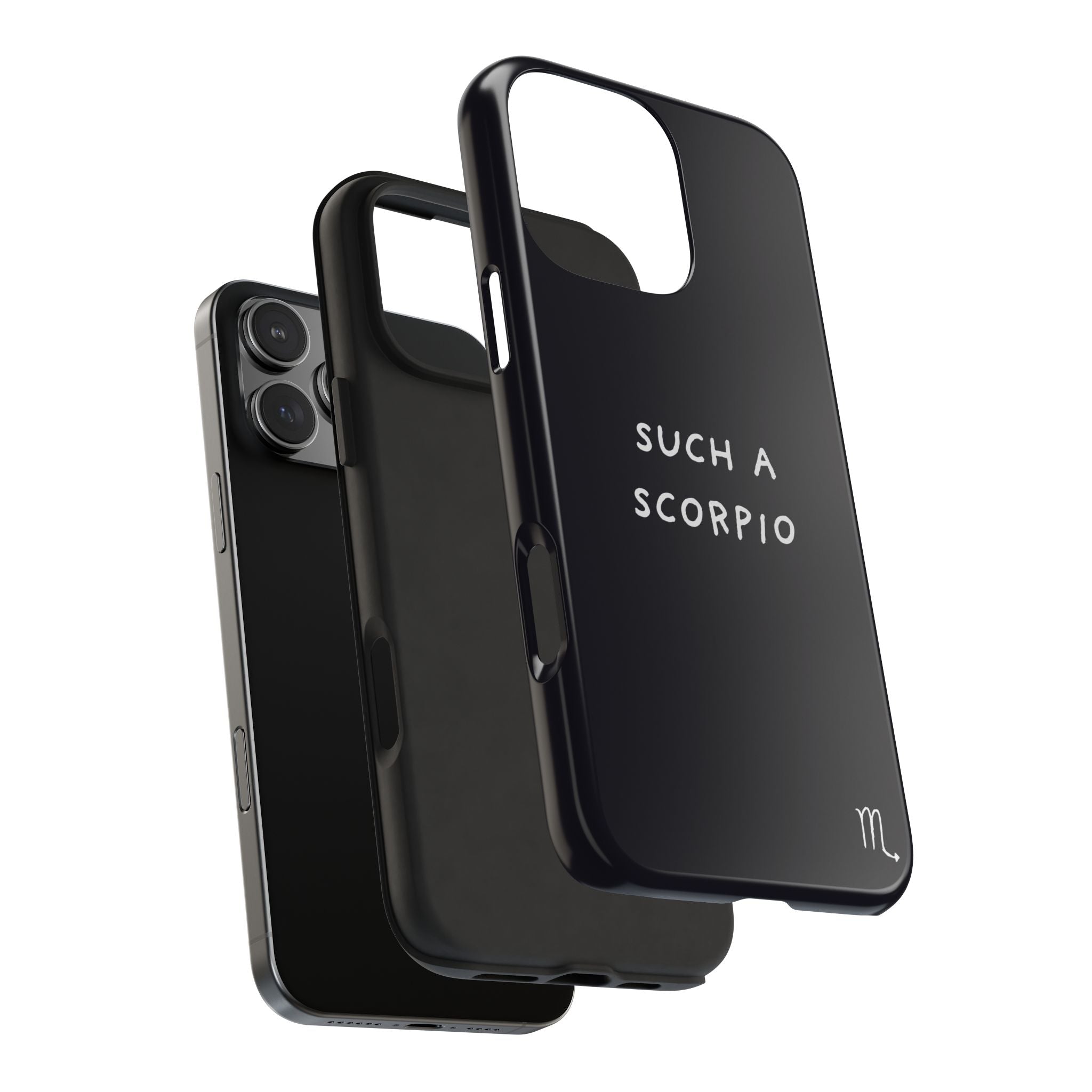 "Such a Scorpio" Phone Case - Black/White
