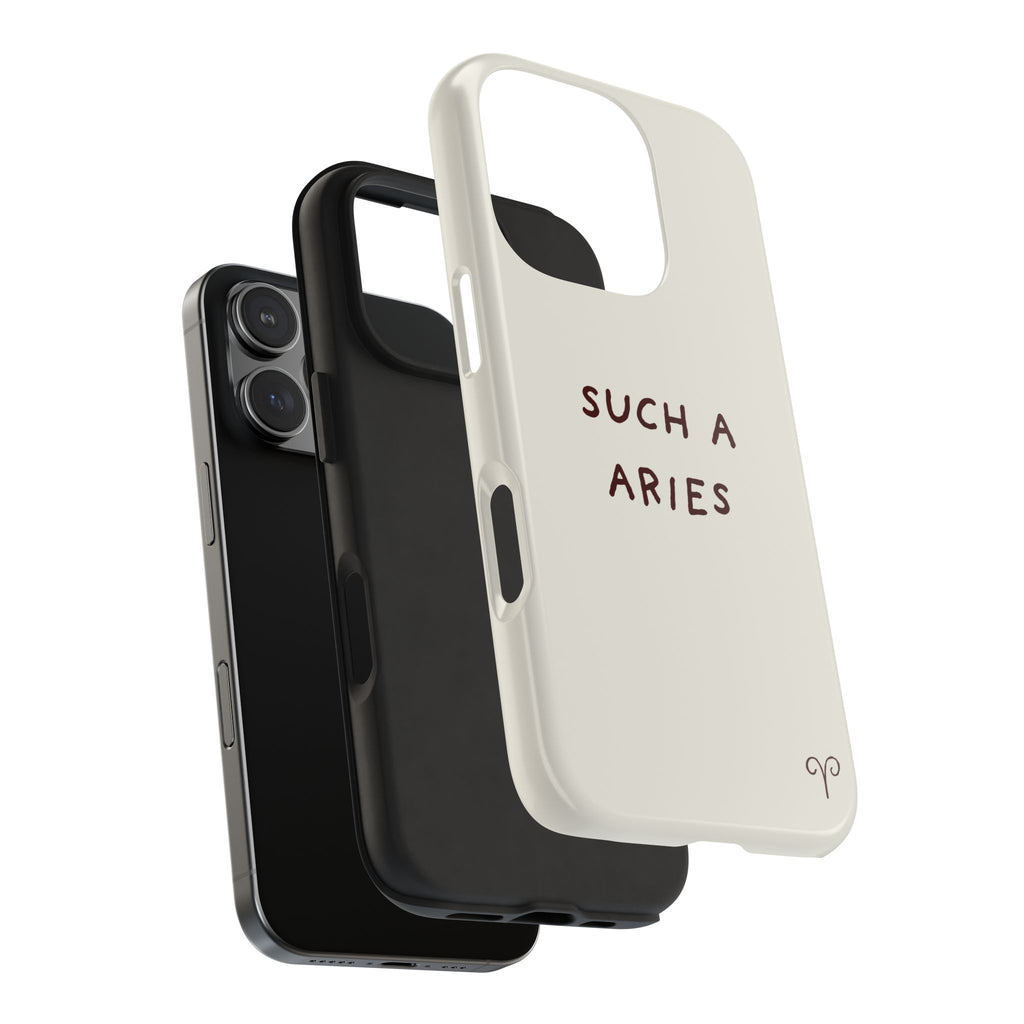 "Such a Aries" Tough Phone Case — White