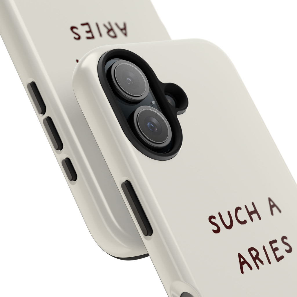 "Such a Aries" Tough Phone Case — White