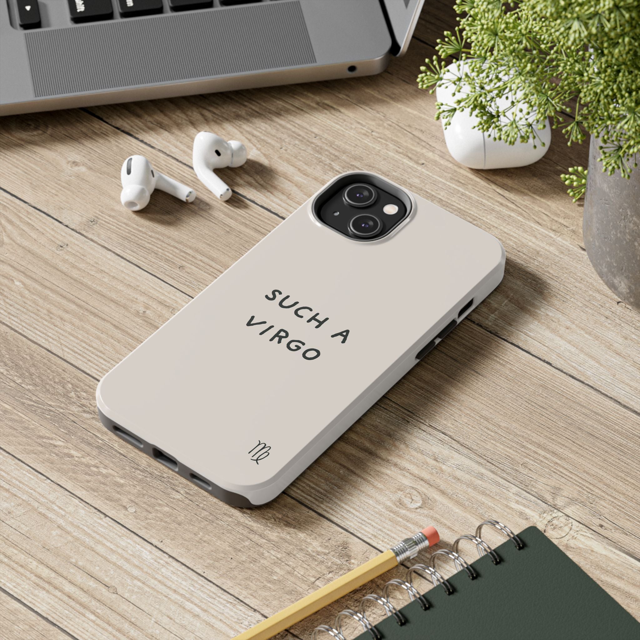 “Such a Virgo” Tough Phone Case — Beige / Forrest