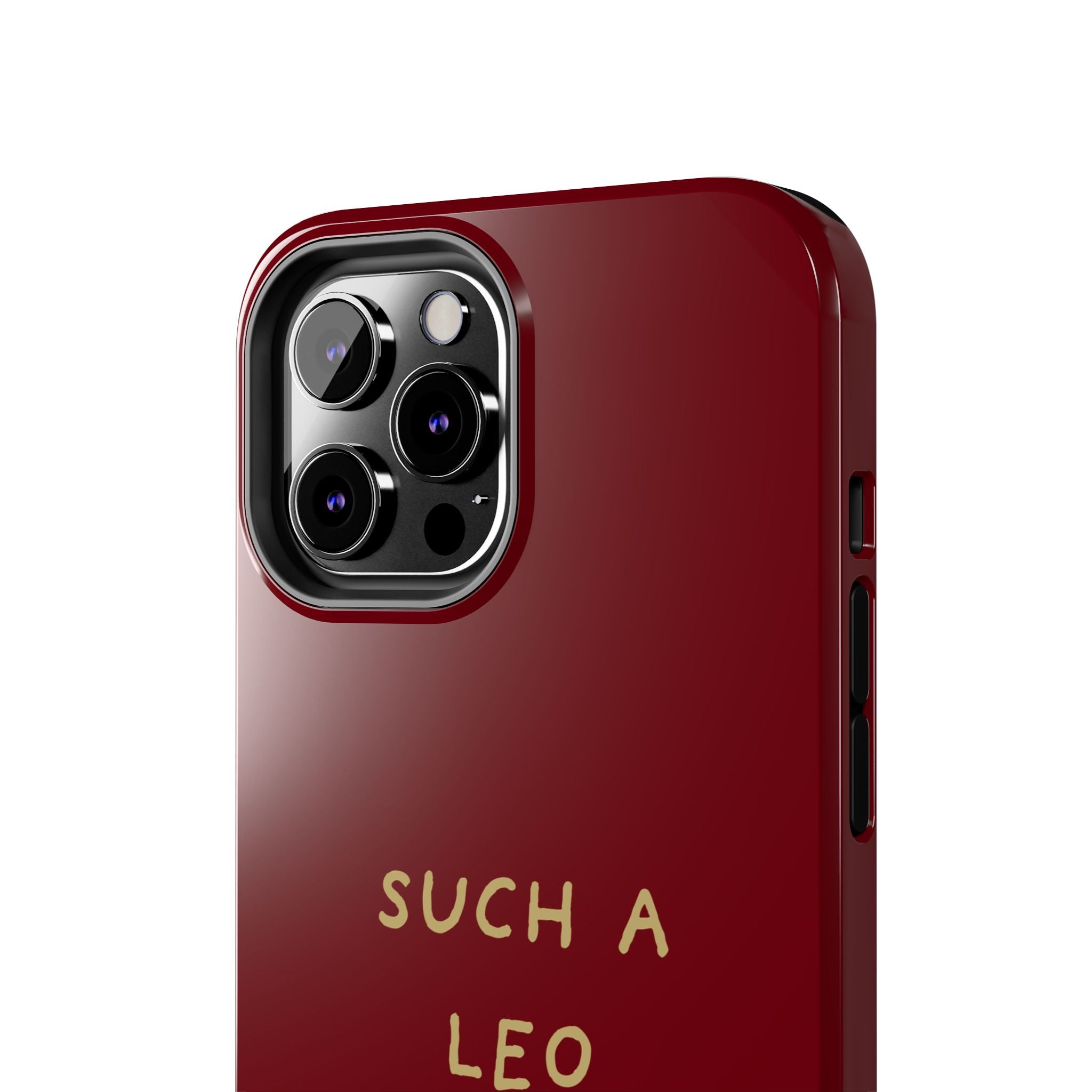 "Such a Leo" Phone Case - Red/Gold