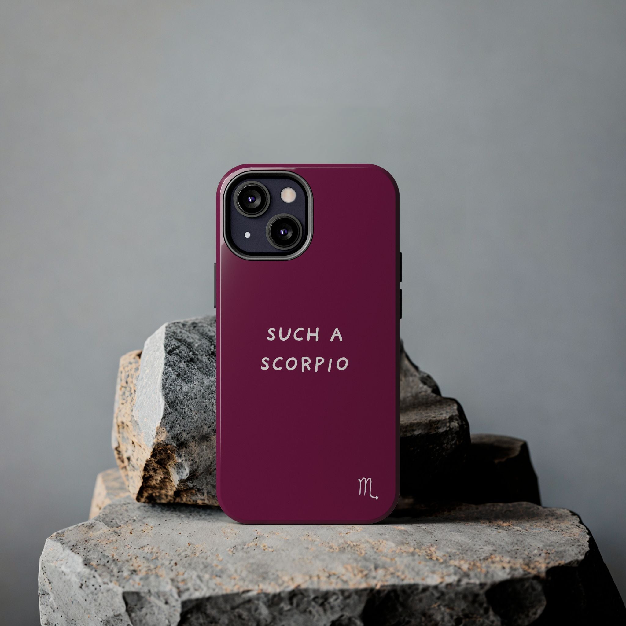 "Such a Scorpio" Phone Case - Fuchsia/White