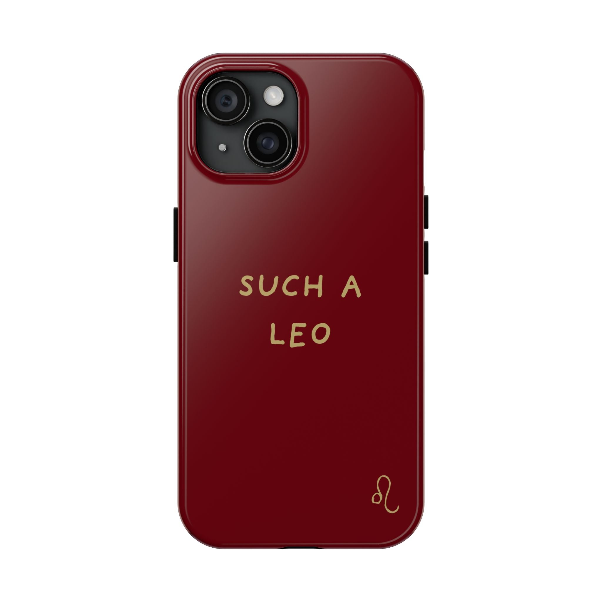 "Such a Leo" Phone Case - Red/Gold