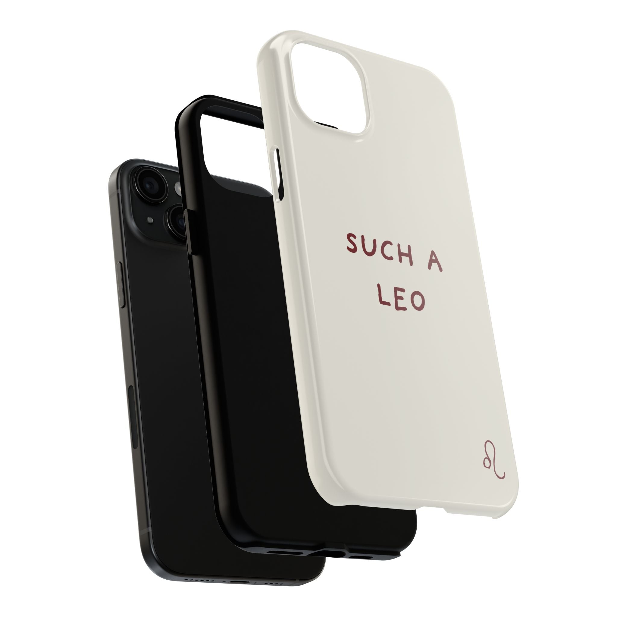 "Such a Leo" Phone Case - Cream/Red