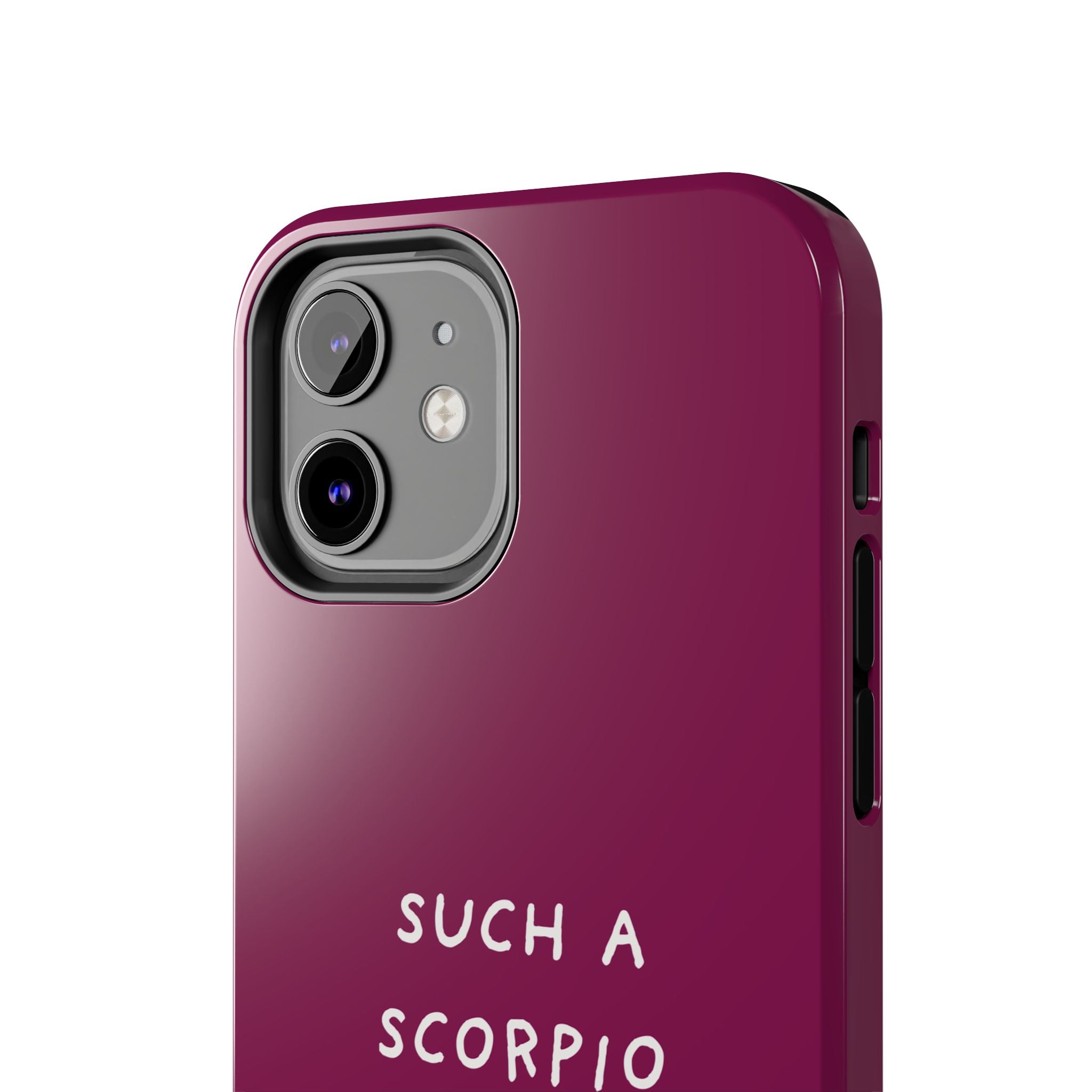 "Such a Scorpio" Phone Case - Fuchsia/White