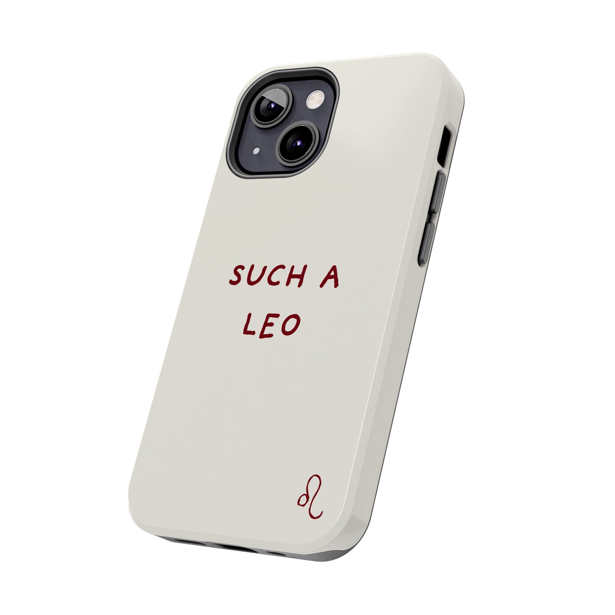 "Such a Leo" Phone Case - Cream/Red