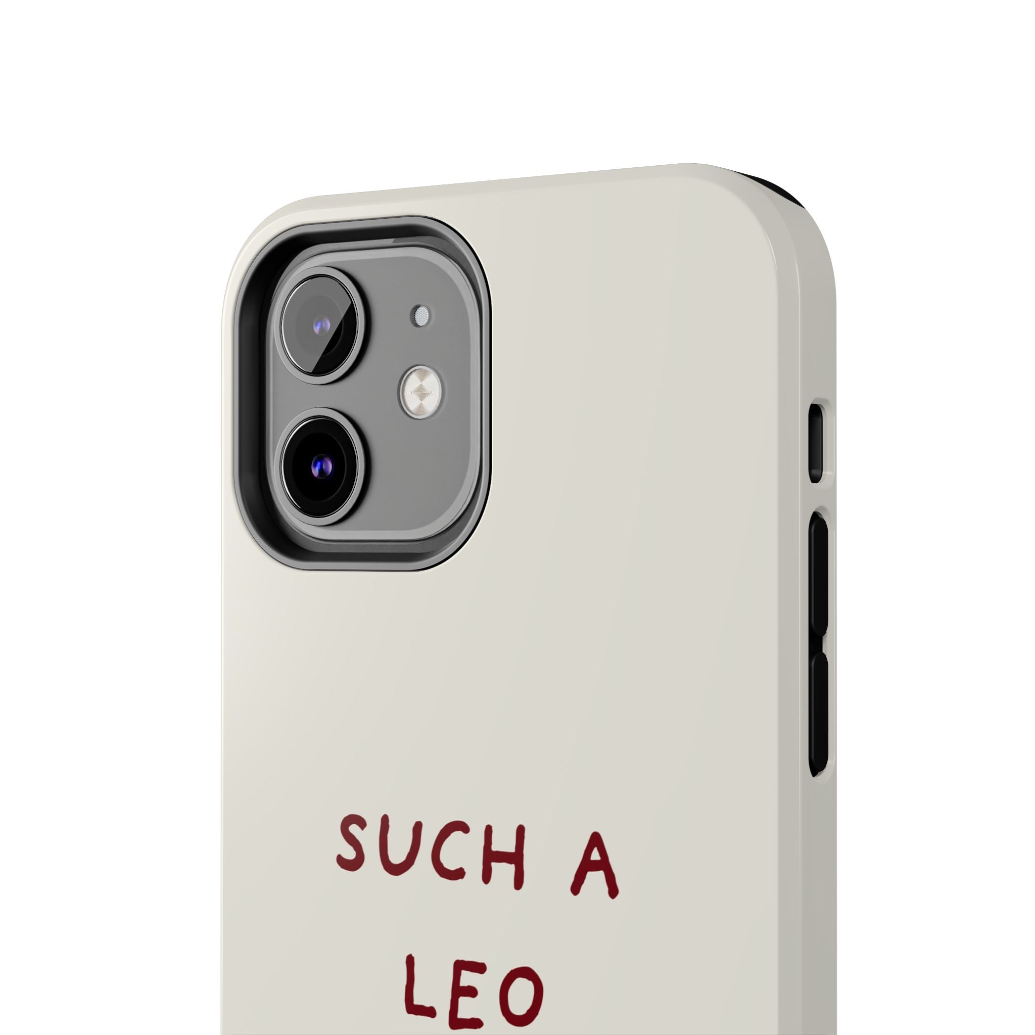 "Such a Leo" Phone Case - Cream/Red