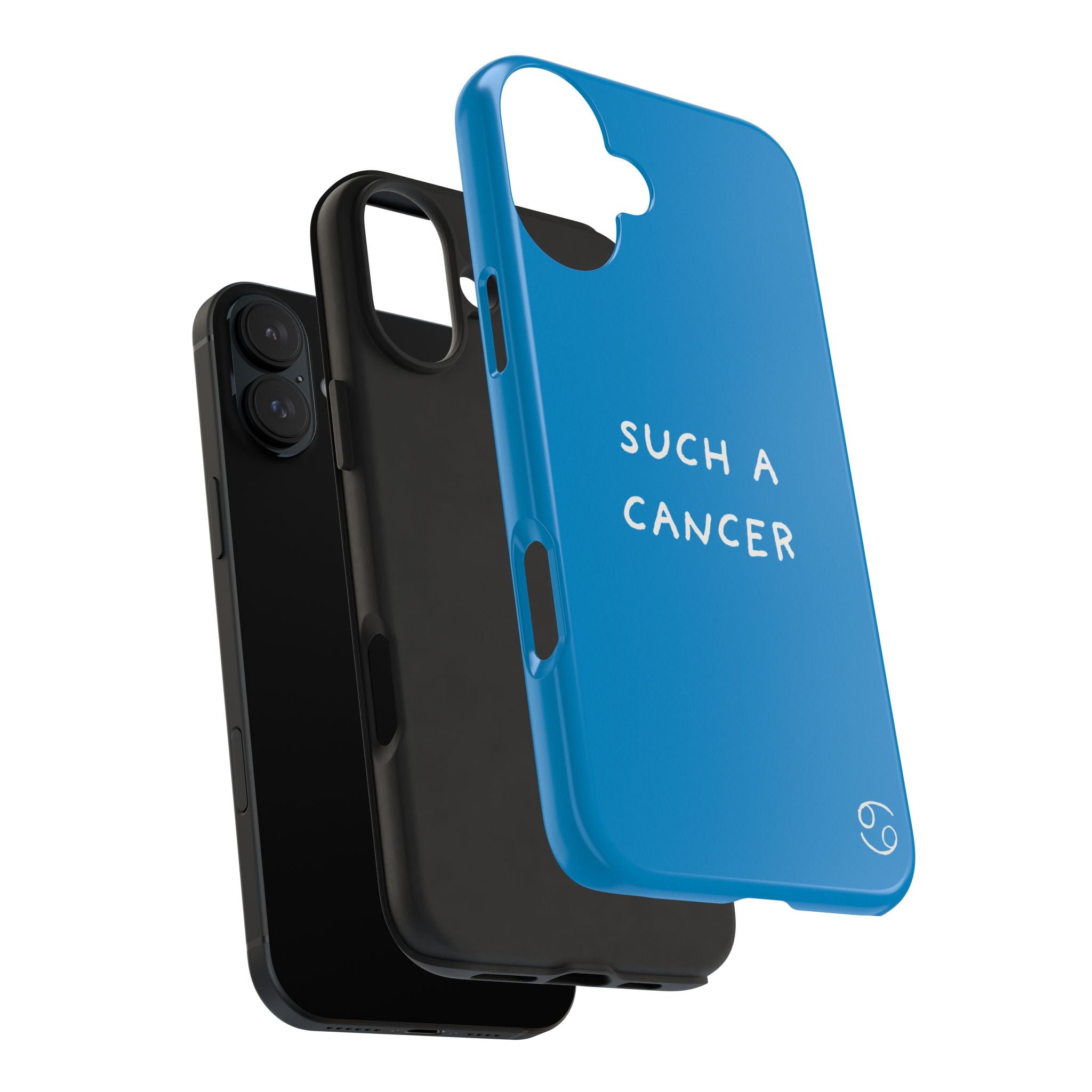 'Such a Cancer" Zodiac Phone Case - Turquoise