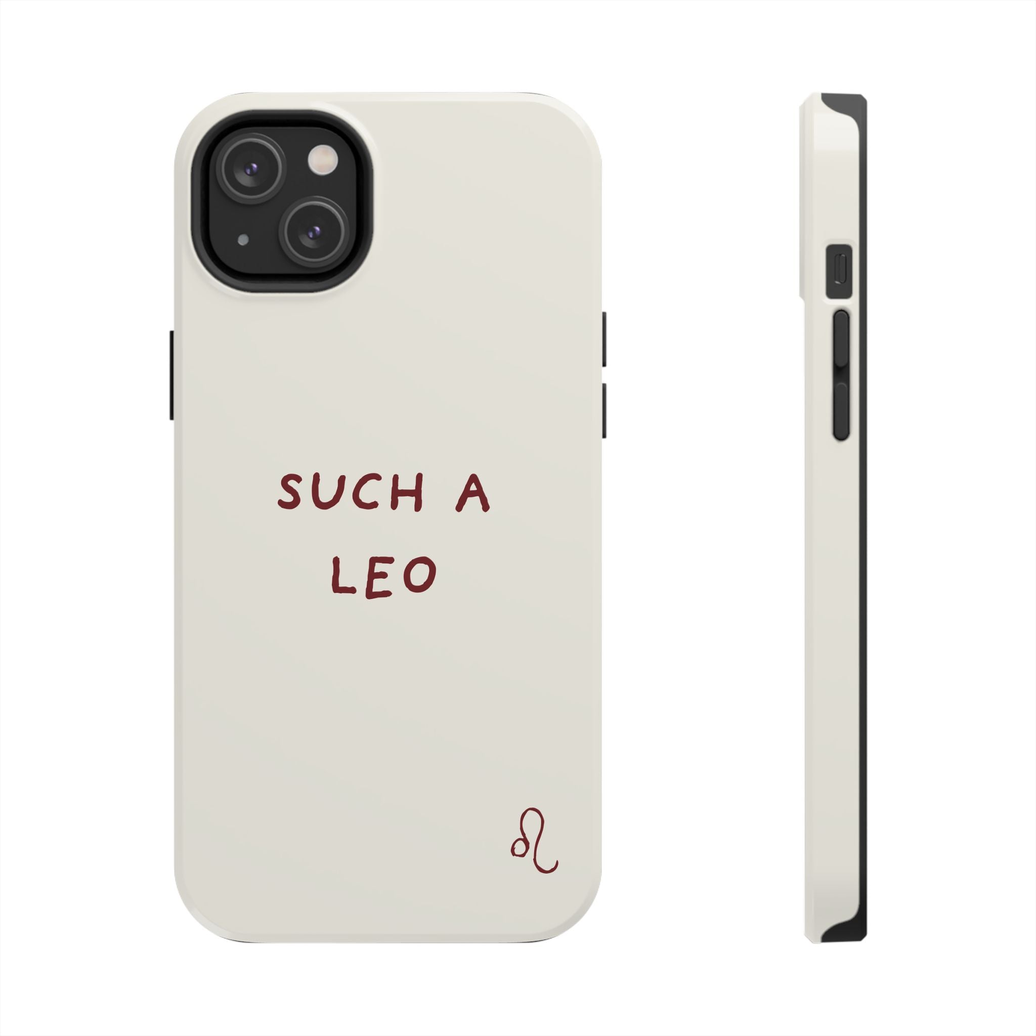 "Such a Leo" Phone Case - Cream/Red