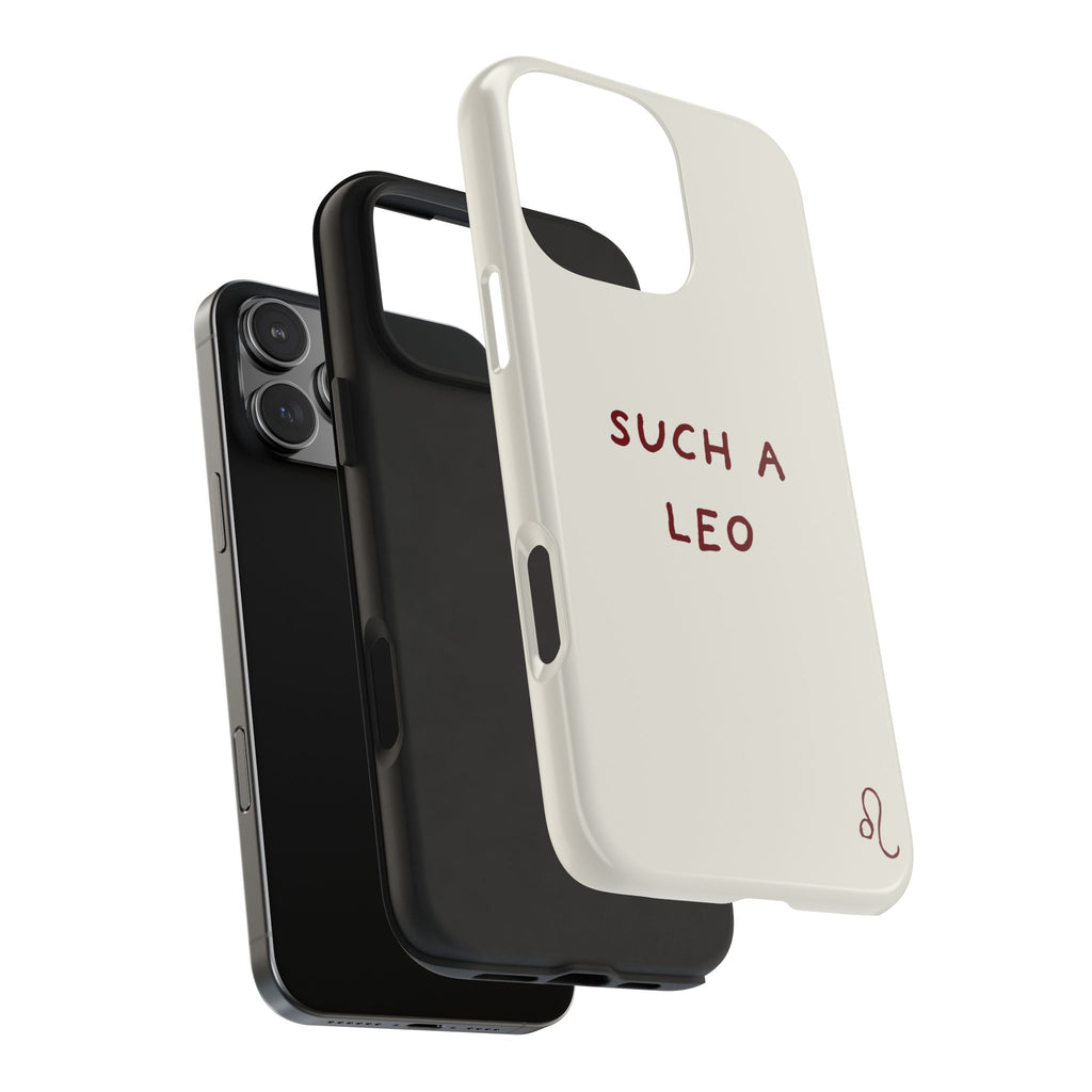 "Such a Leo" Phone Case - Cream/Red