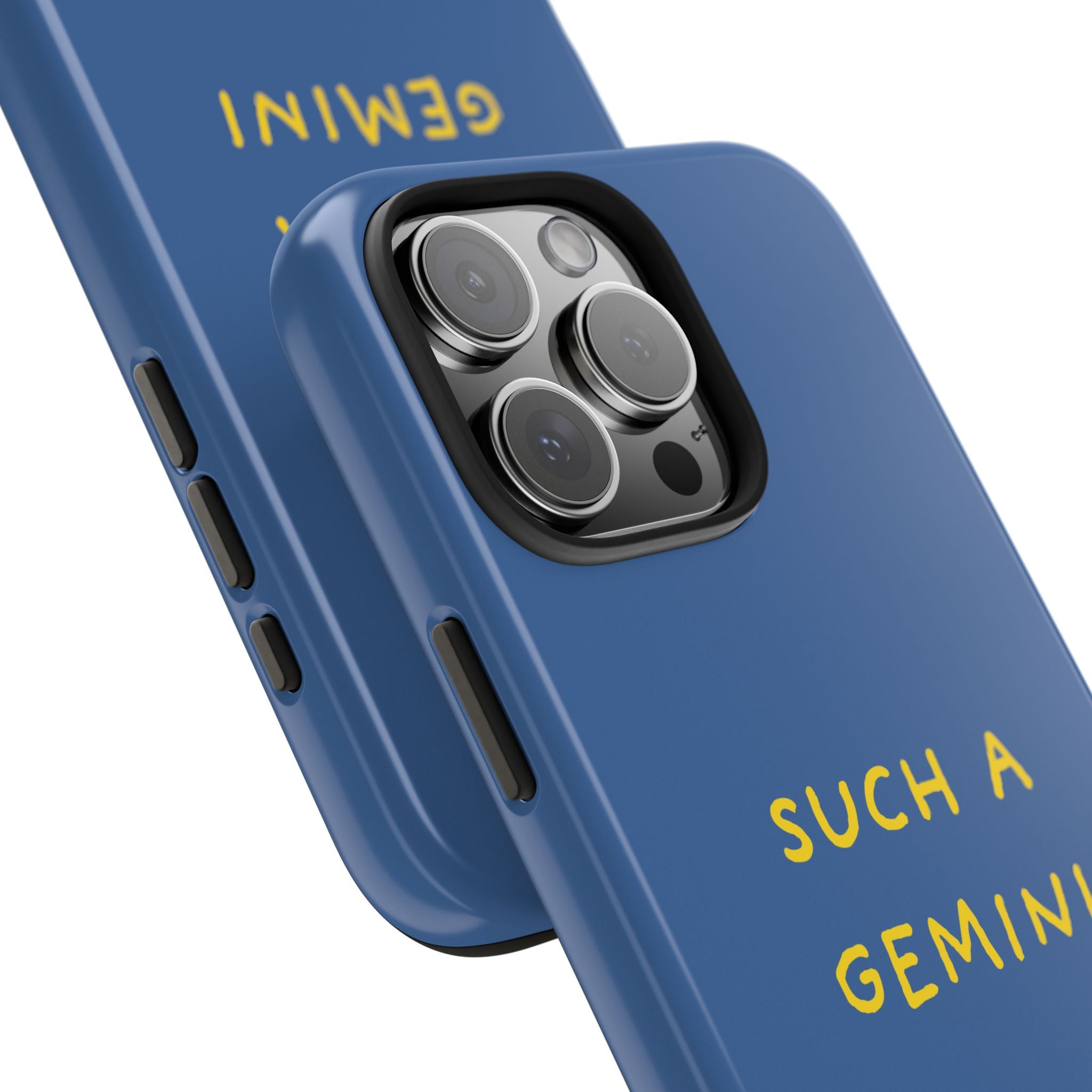 "Such A Gemini" Phone Case - Blue/Yellow