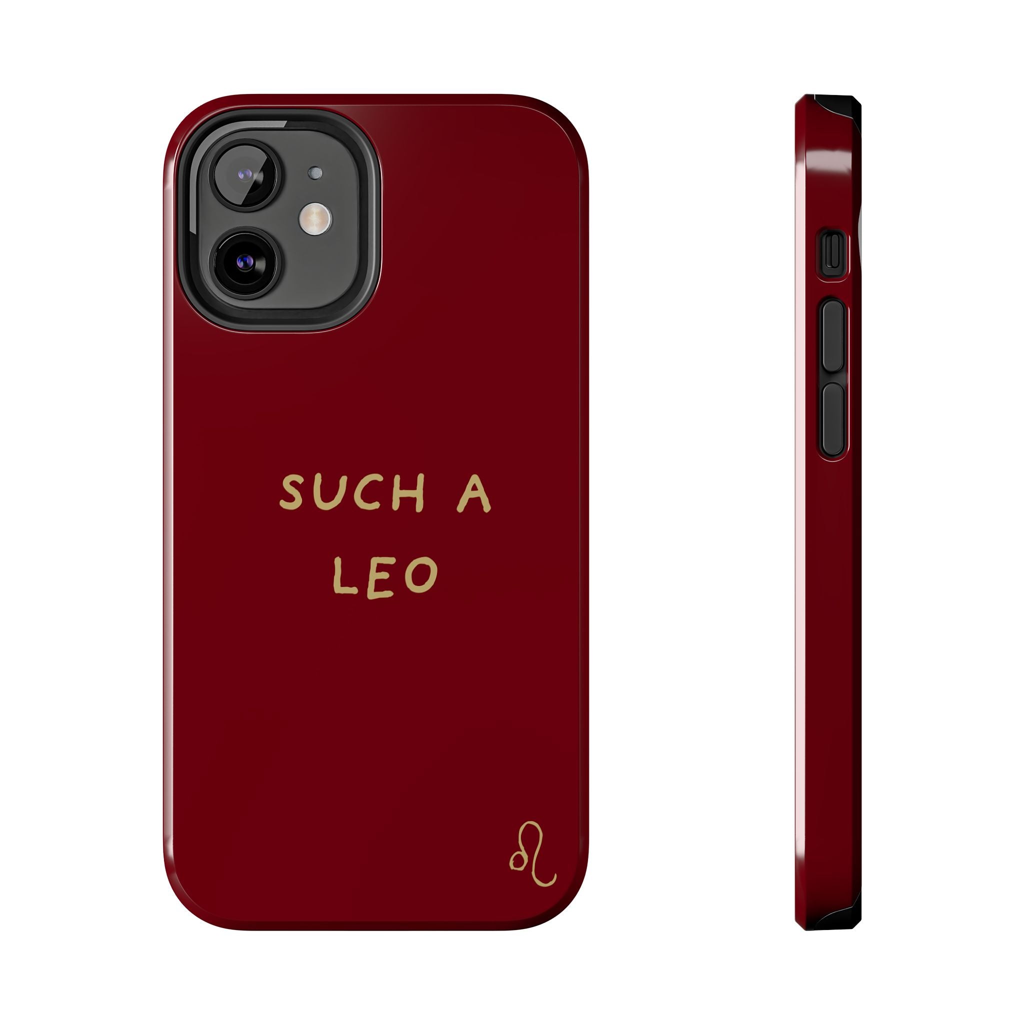 "Such a Leo" Phone Case - Red/Gold