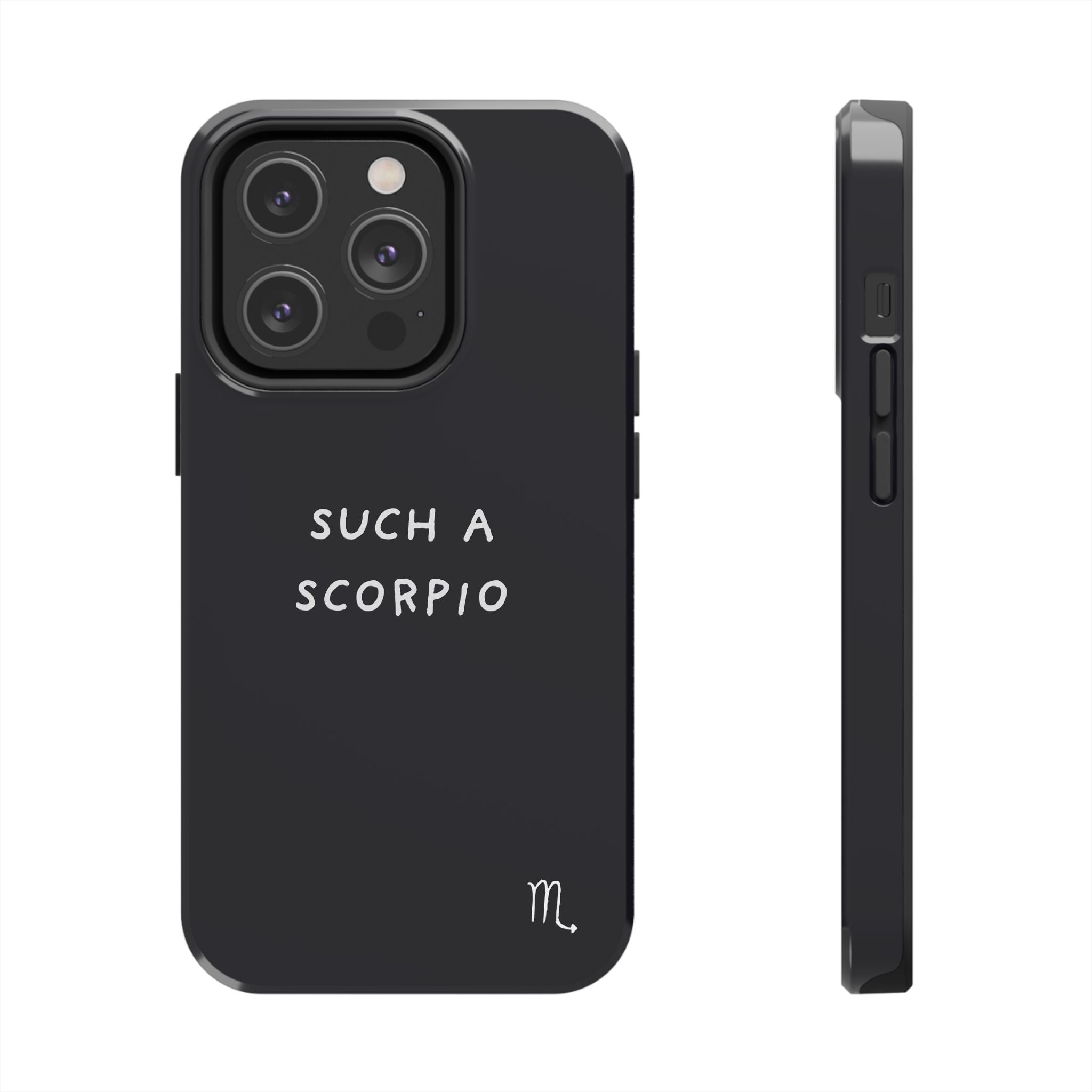 "Such a Scorpio" Phone Case - Black/White