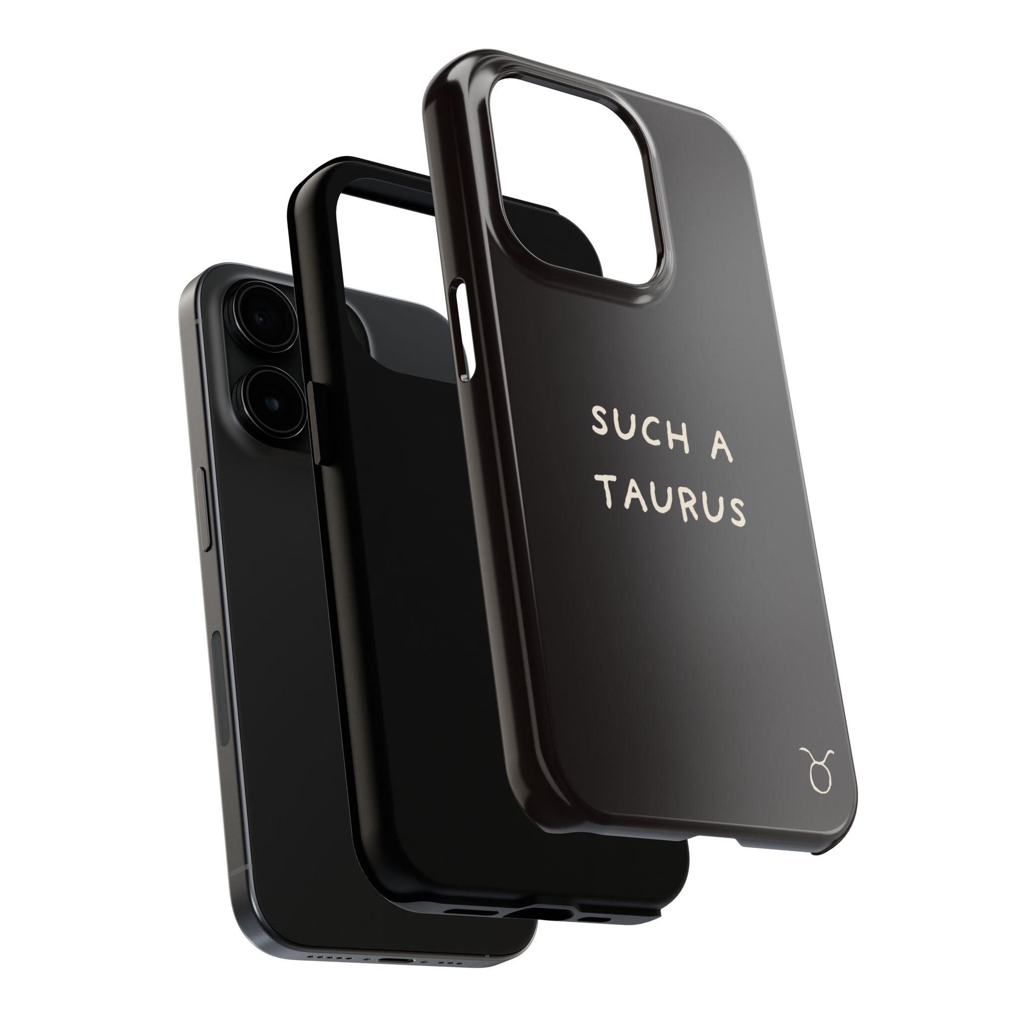 "Such a Taurus" Tough Phone Case – Deep Brown / Cream
