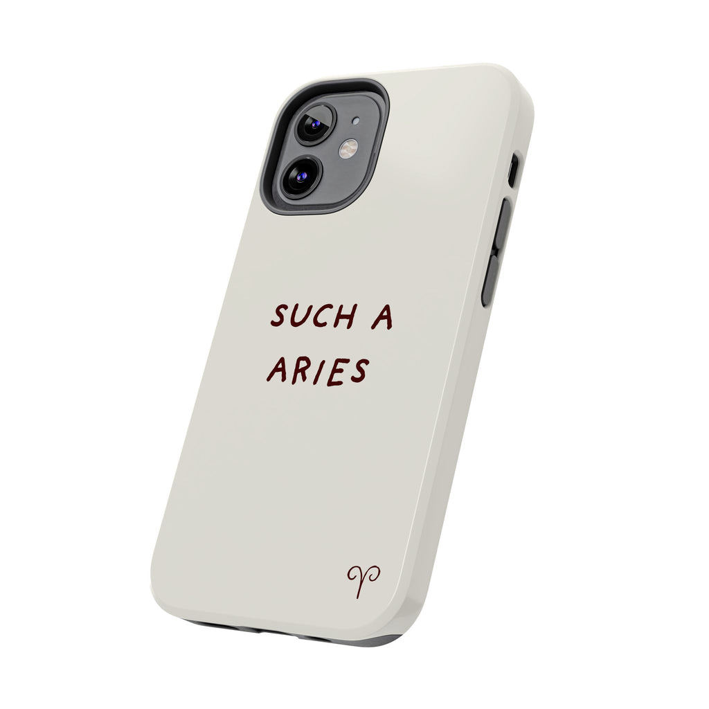 "Such a Aries" Tough Phone Case — White