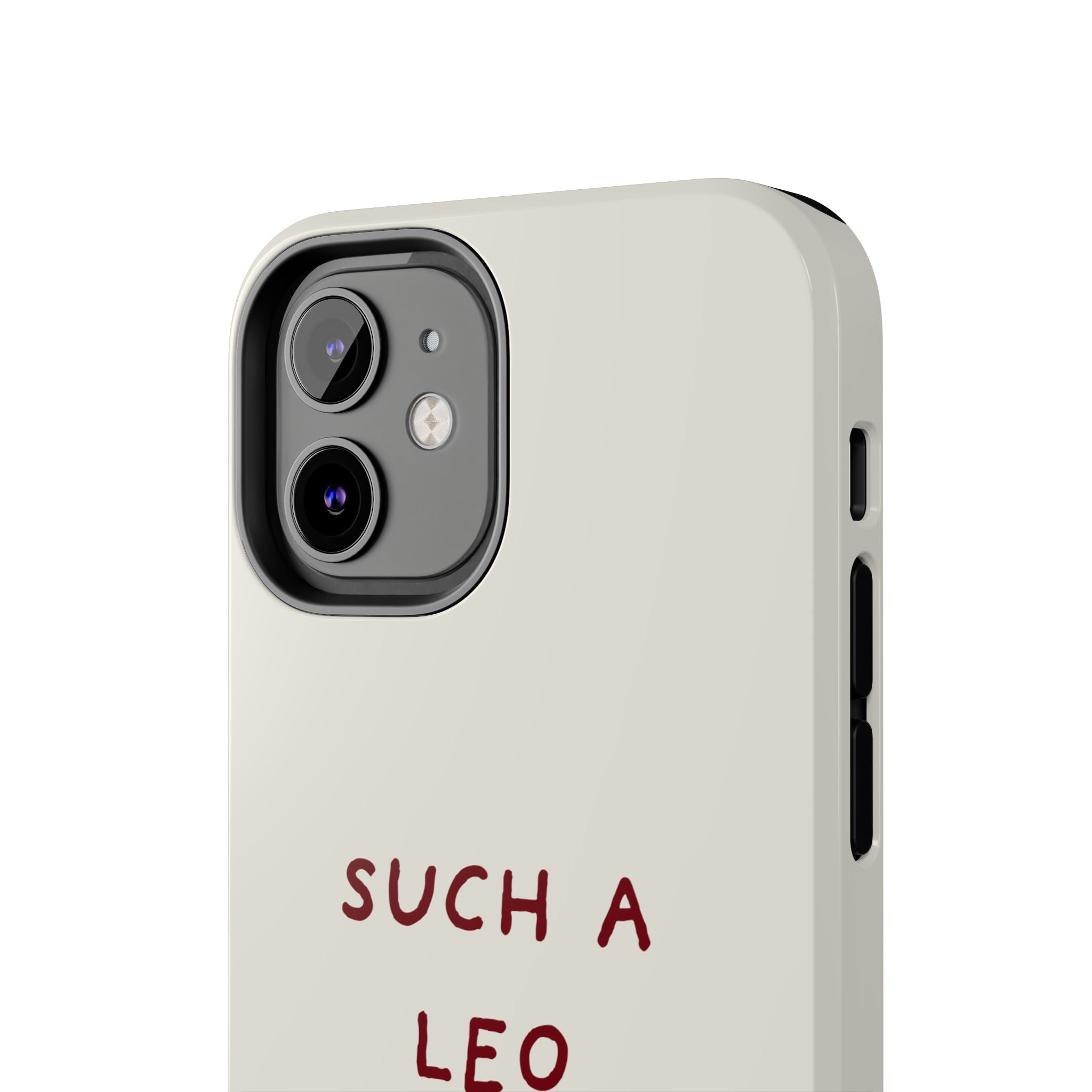 "Such a Leo" Phone Case - Cream/Red
