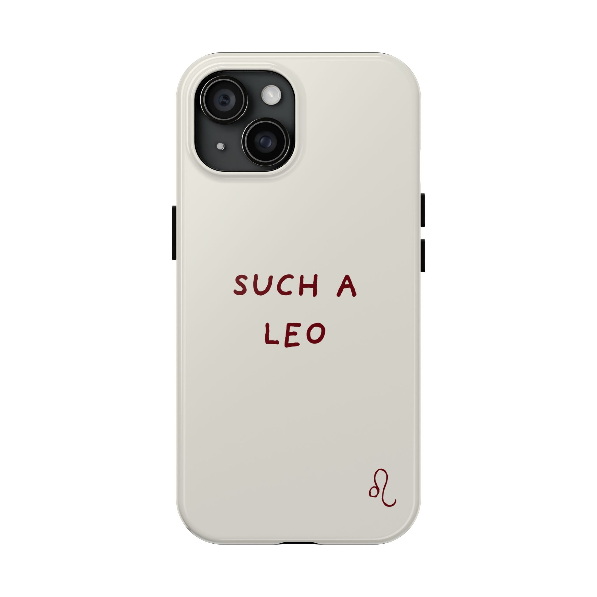 "Such a Leo" Phone Case - Cream/Red
