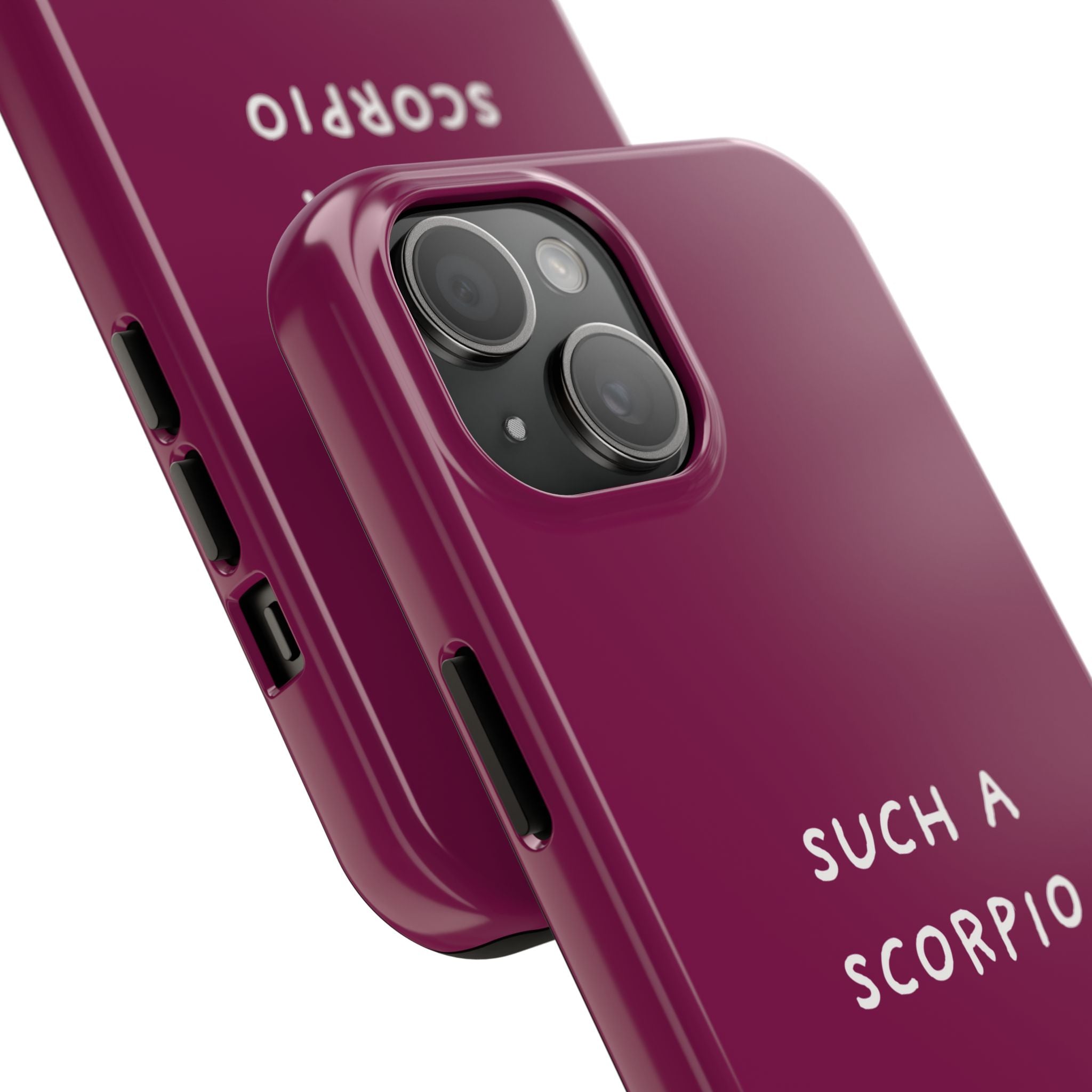 "Such a Scorpio" Phone Case - Fuchsia/White