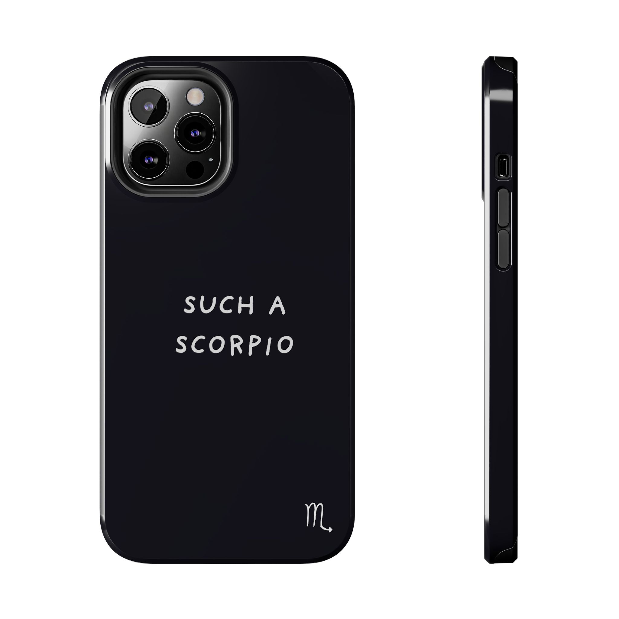 "Such a Scorpio" Phone Case - Black/White