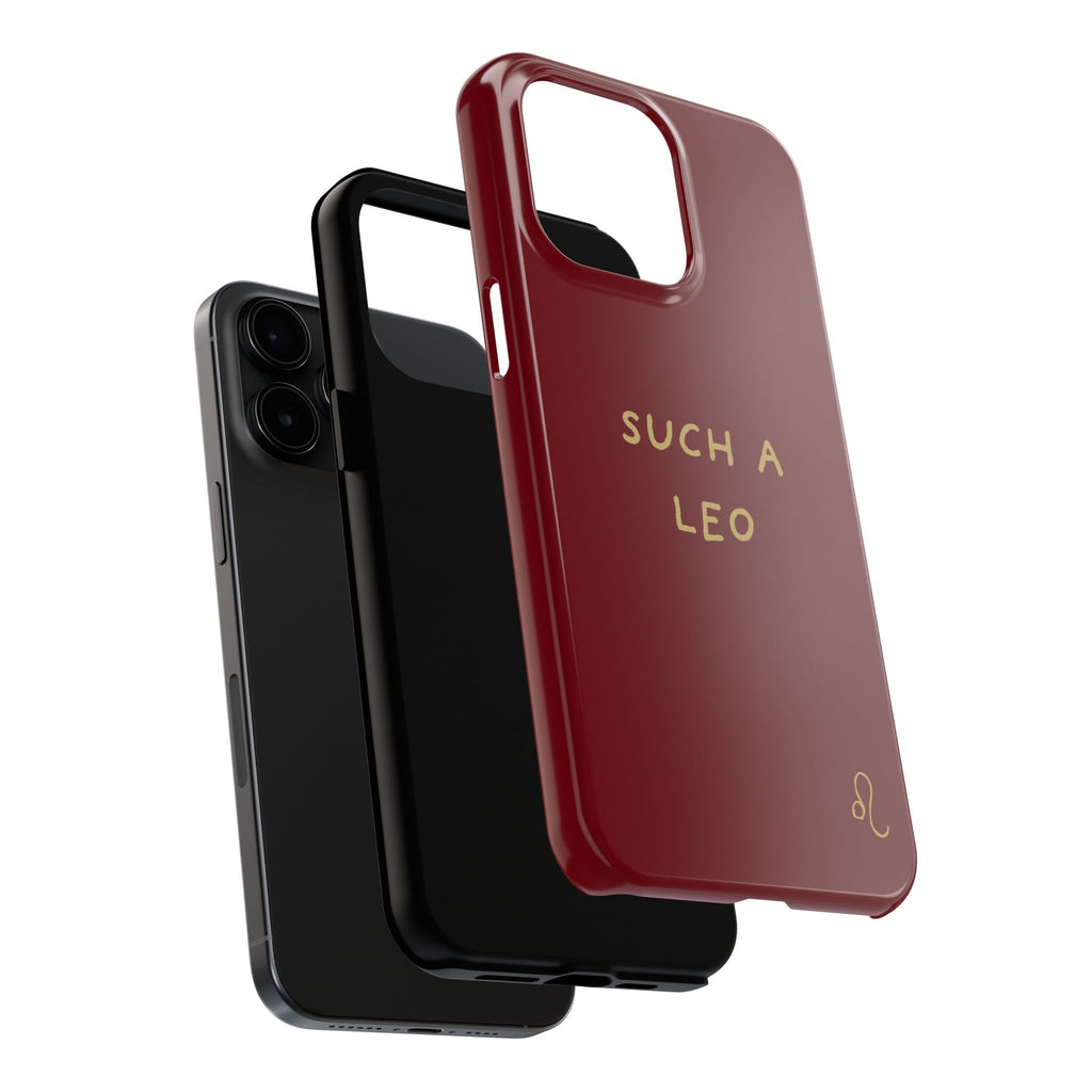 "Such a Leo" Phone Case - Red/Gold