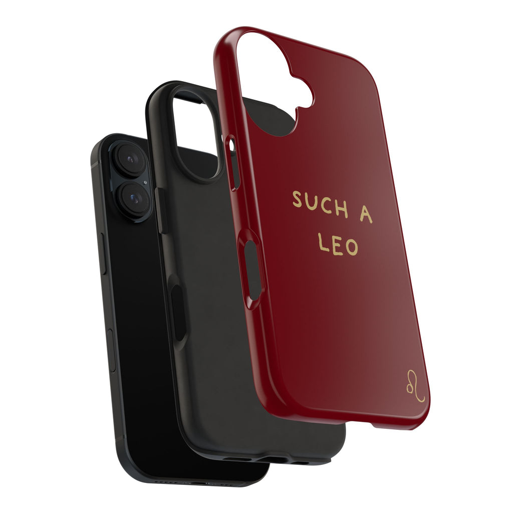 "Such a Leo" Phone Case - Red/Gold