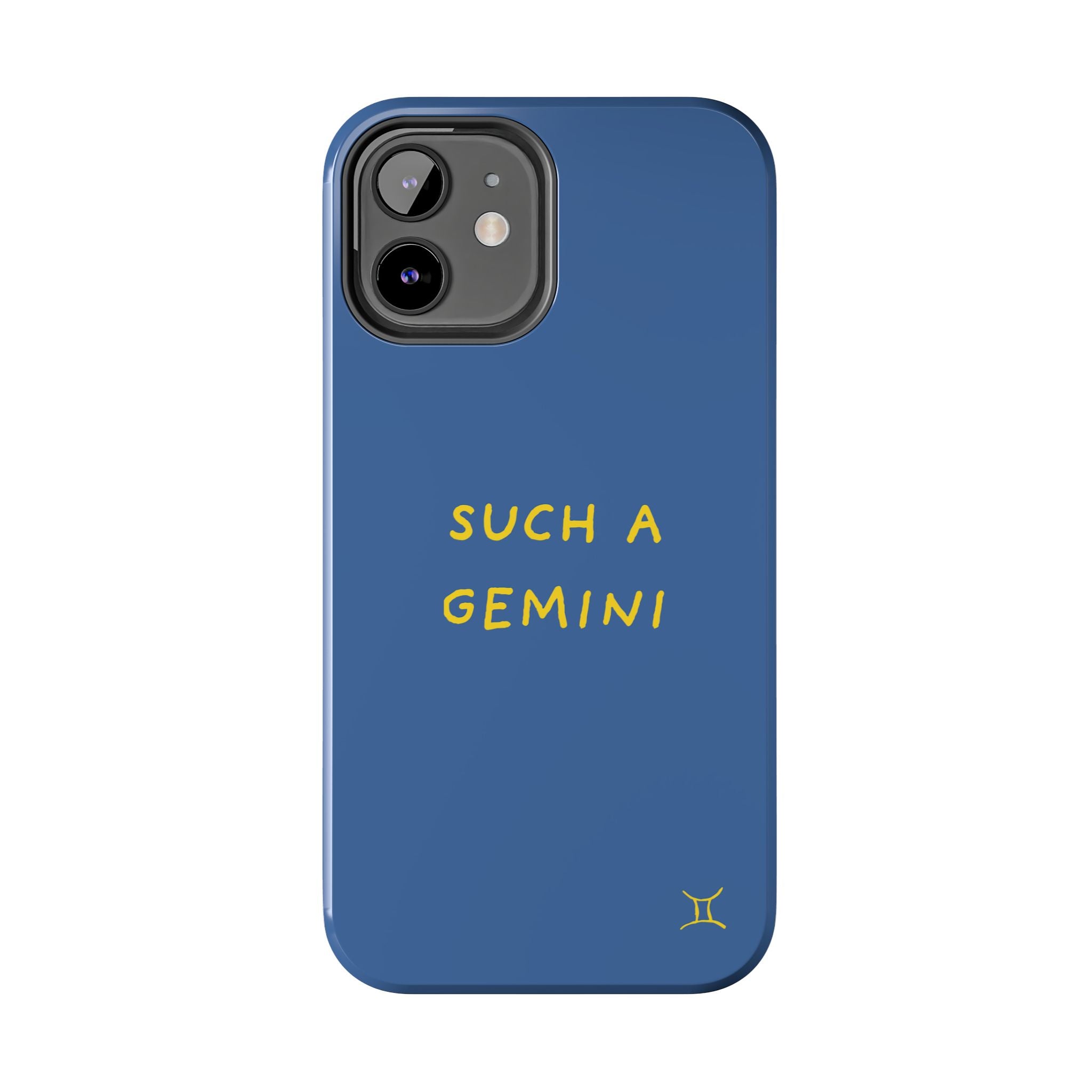 "Such A Gemini" Phone Case - Blue/Yellow