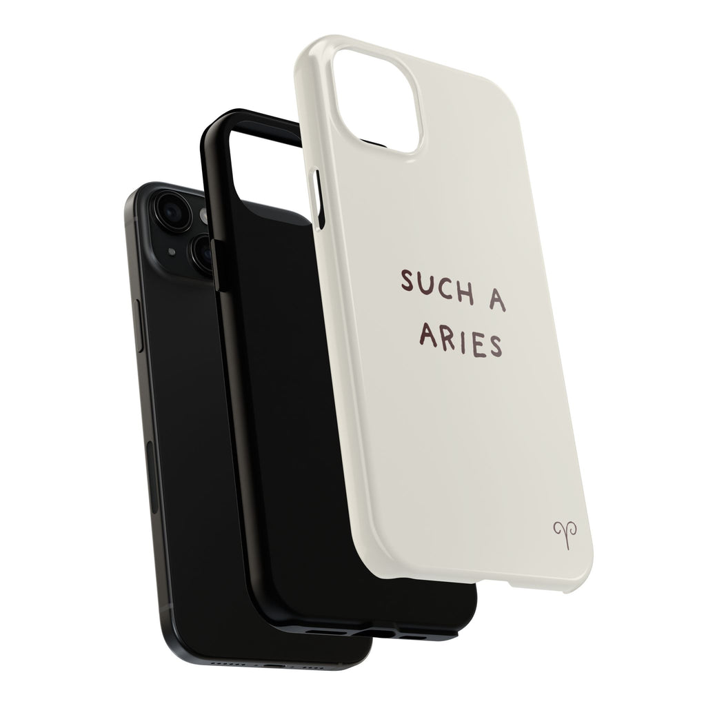"Such a Aries" Tough Phone Case — White
