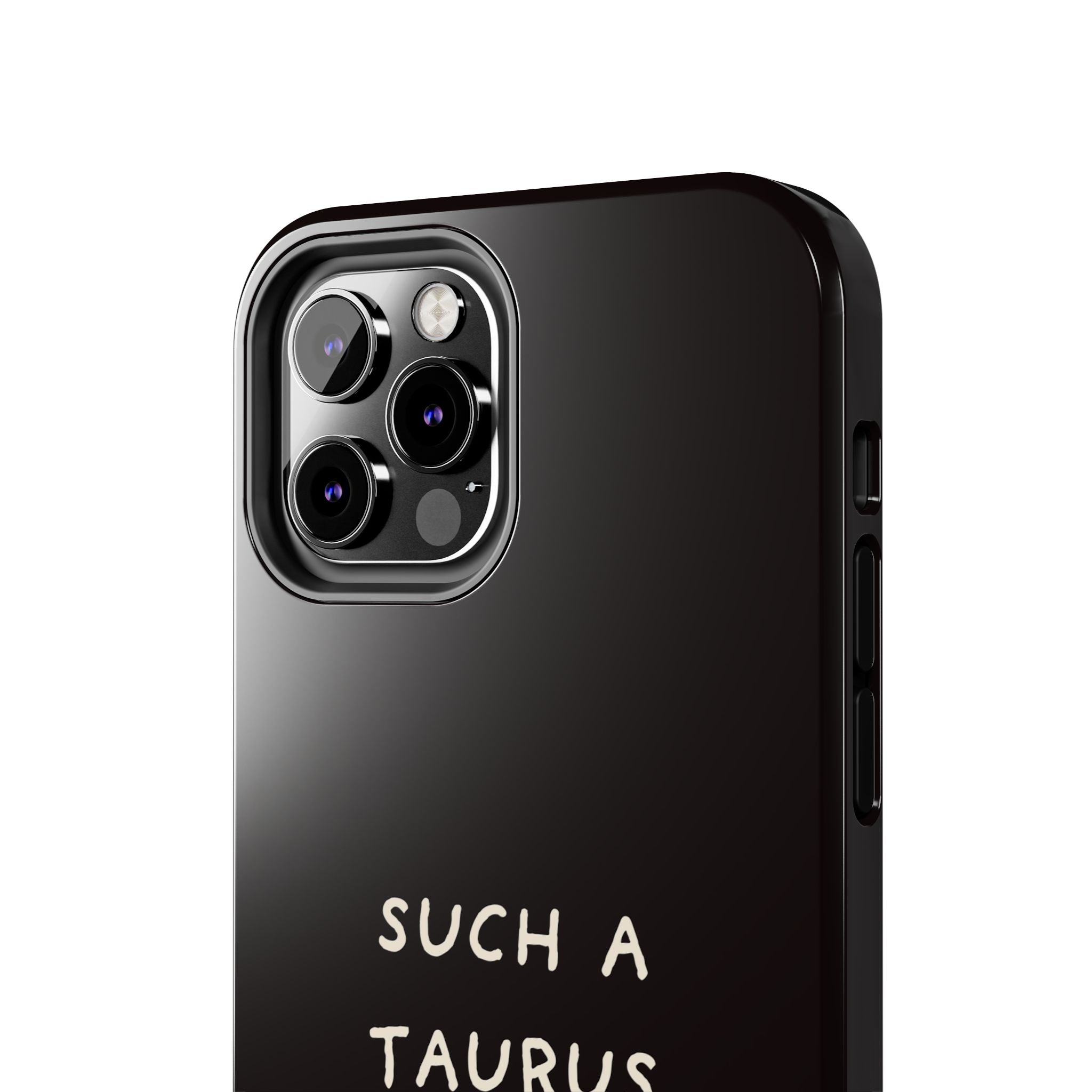 "Such a Taurus" Tough Phone Case – Deep Brown / Cream