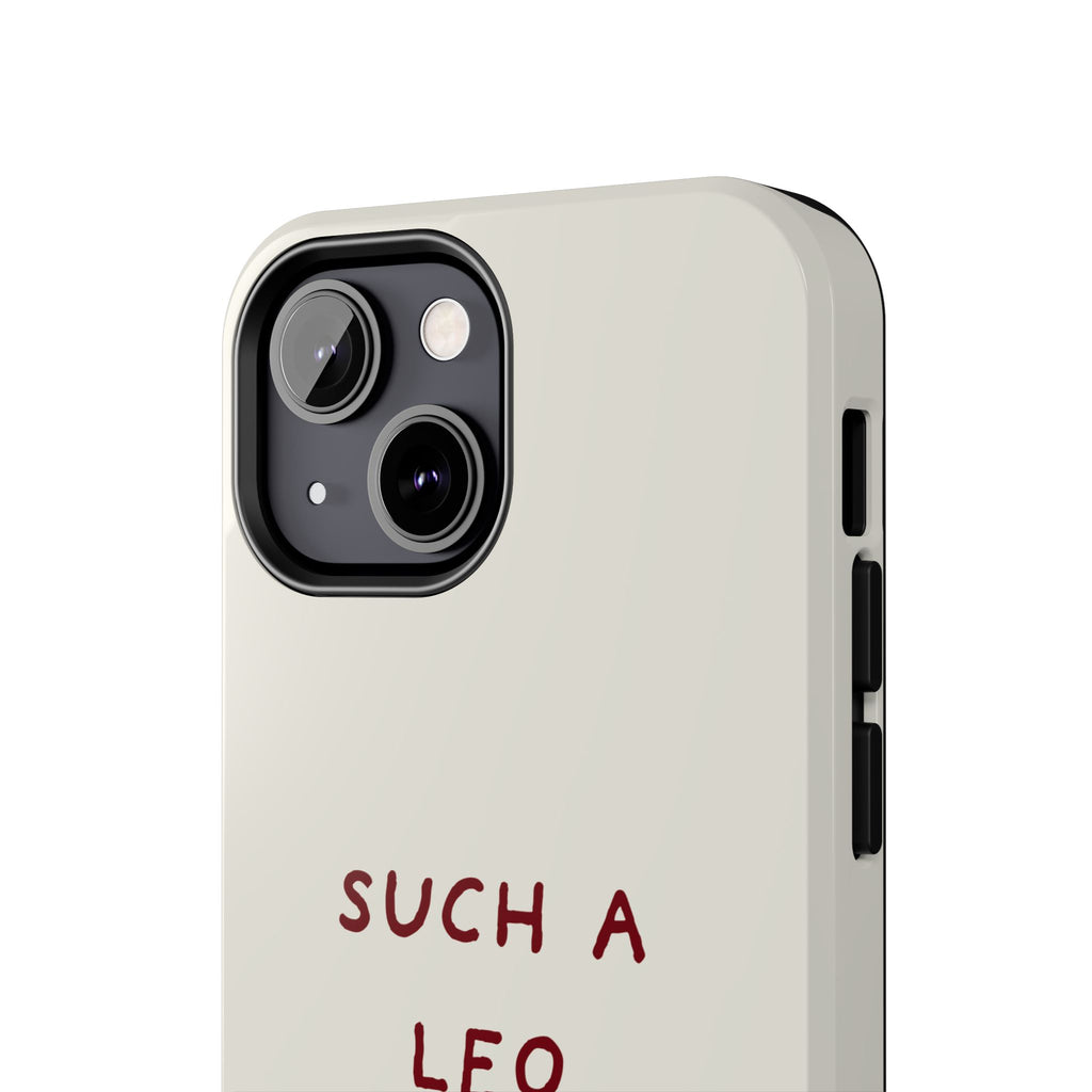 "Such a Leo" Phone Case - Cream/Red