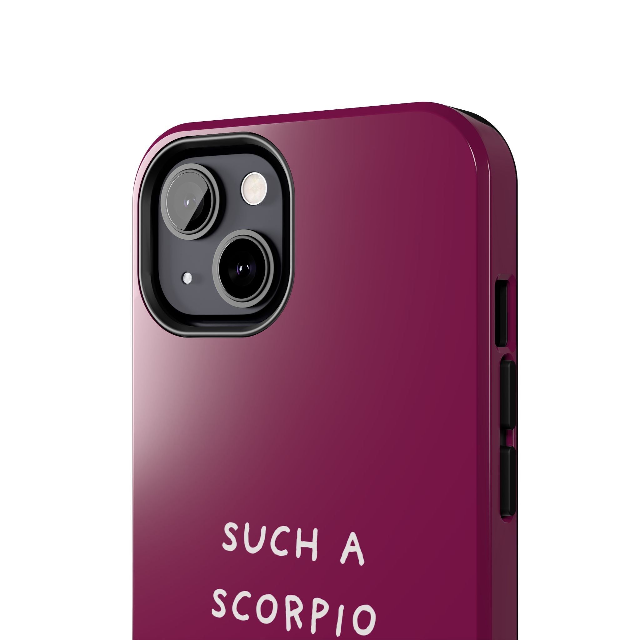 "Such a Scorpio" Phone Case - Fuchsia/White