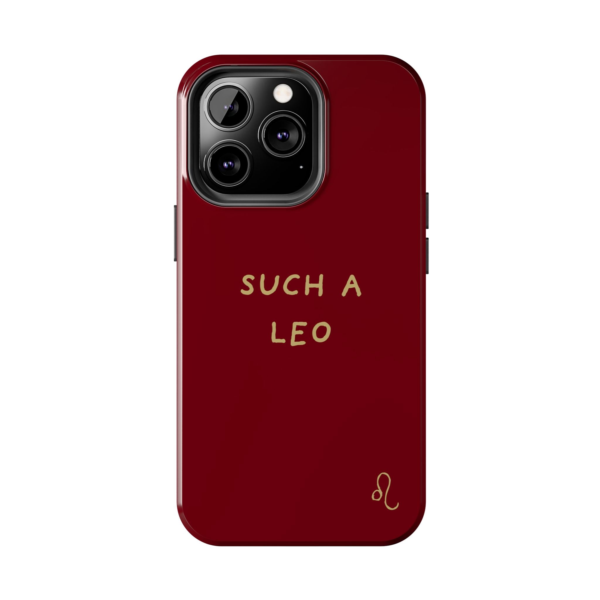 "Such a Leo" Phone Case - Red/Gold