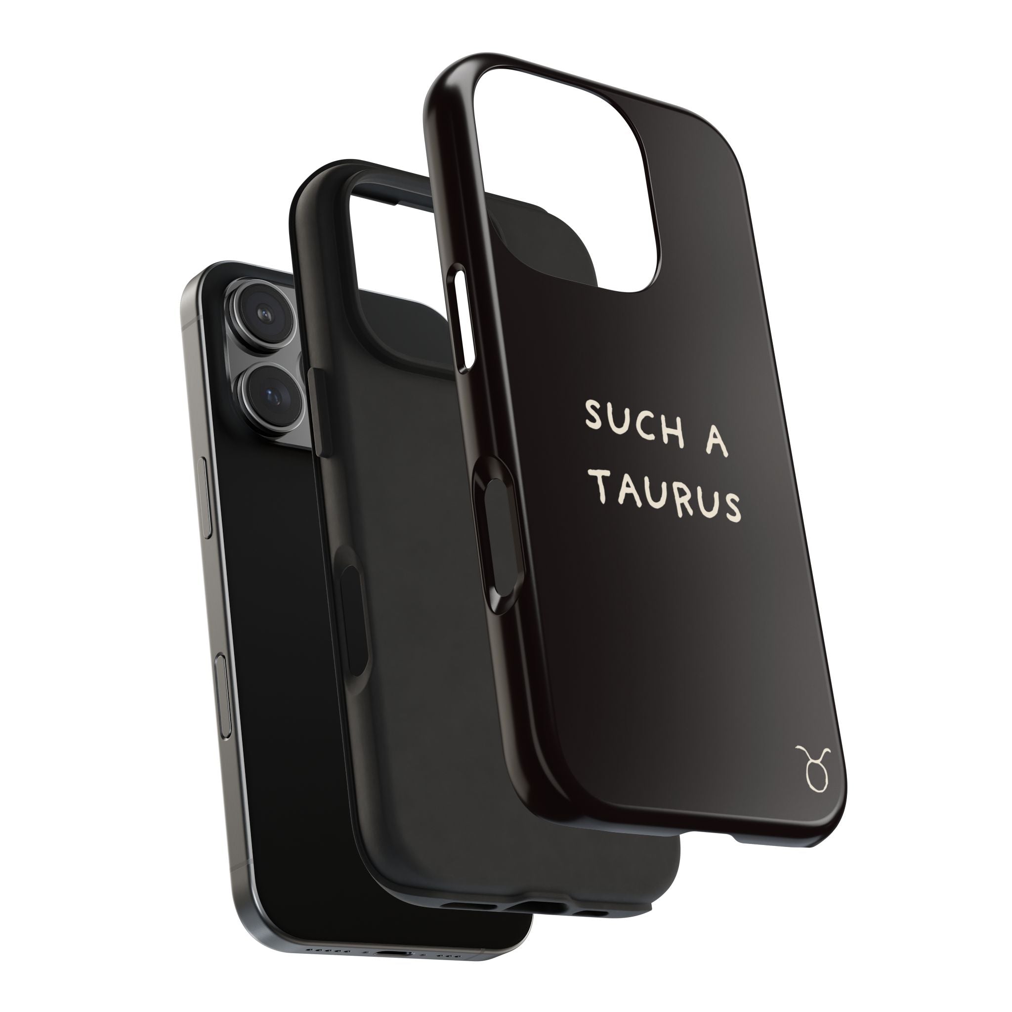 "Such a Taurus" Tough Phone Case – Deep Brown / Cream