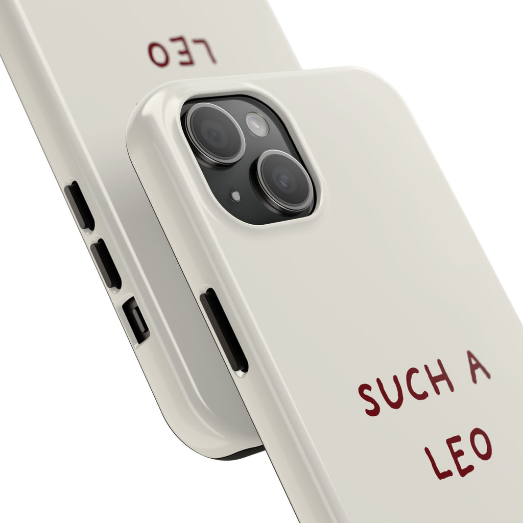"Such a Leo" Phone Case - Cream/Red