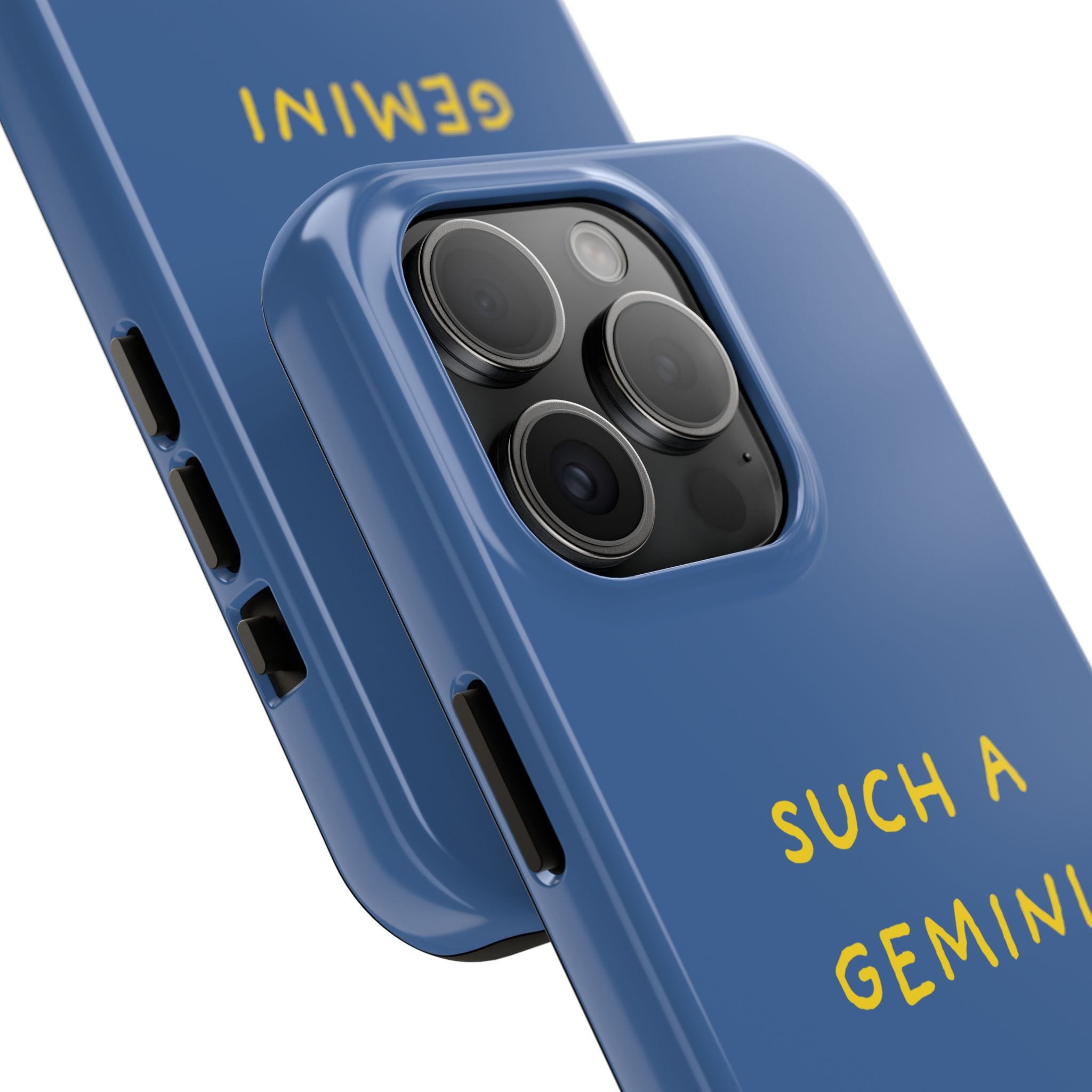 "Such A Gemini" Phone Case - Blue/Yellow