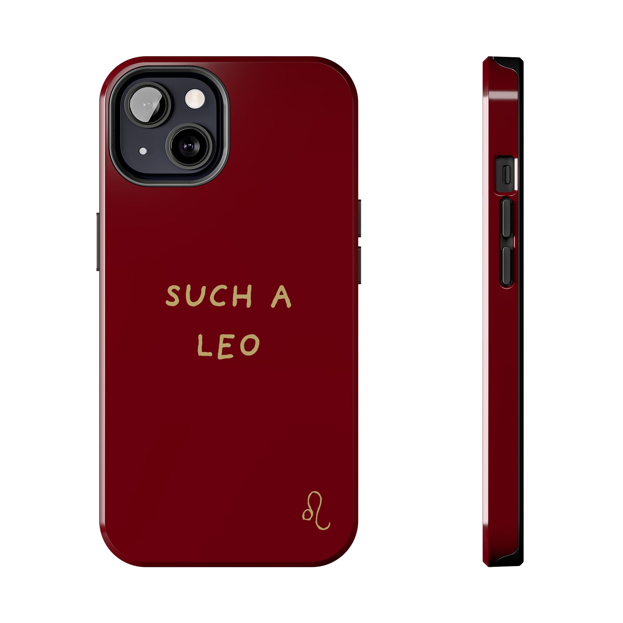 "Such a Leo" Phone Case - Red/Gold