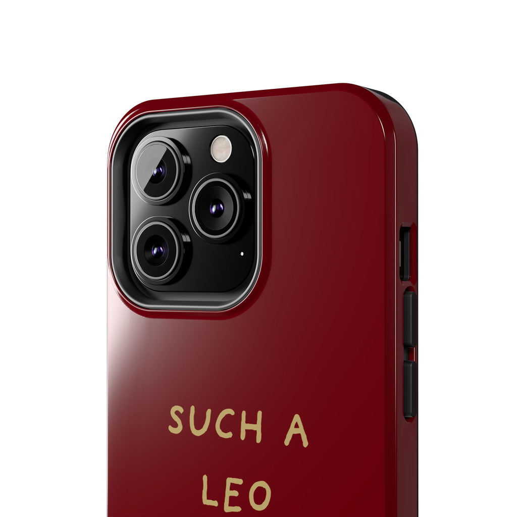 "Such a Leo" Phone Case - Red/Gold