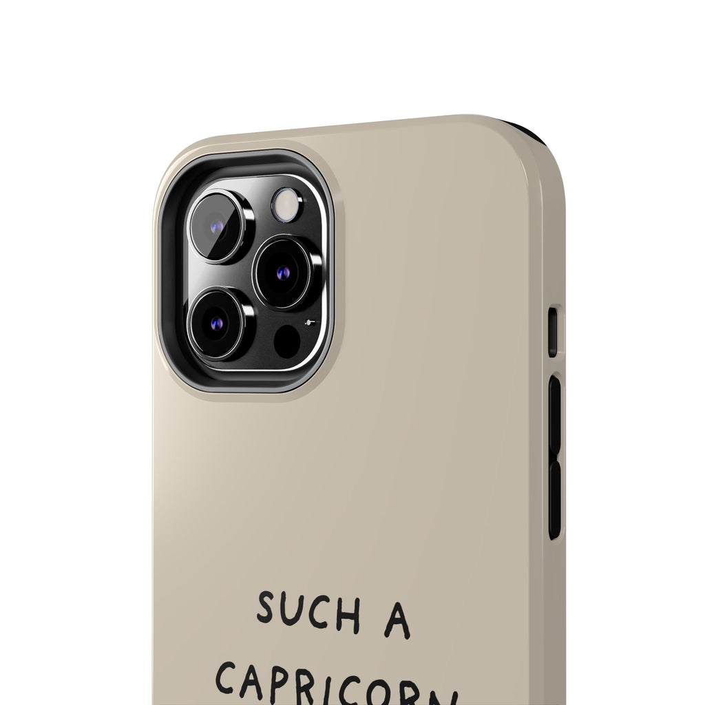 "Such a Capricorn" Tough Phone Case — Beige/Brown
