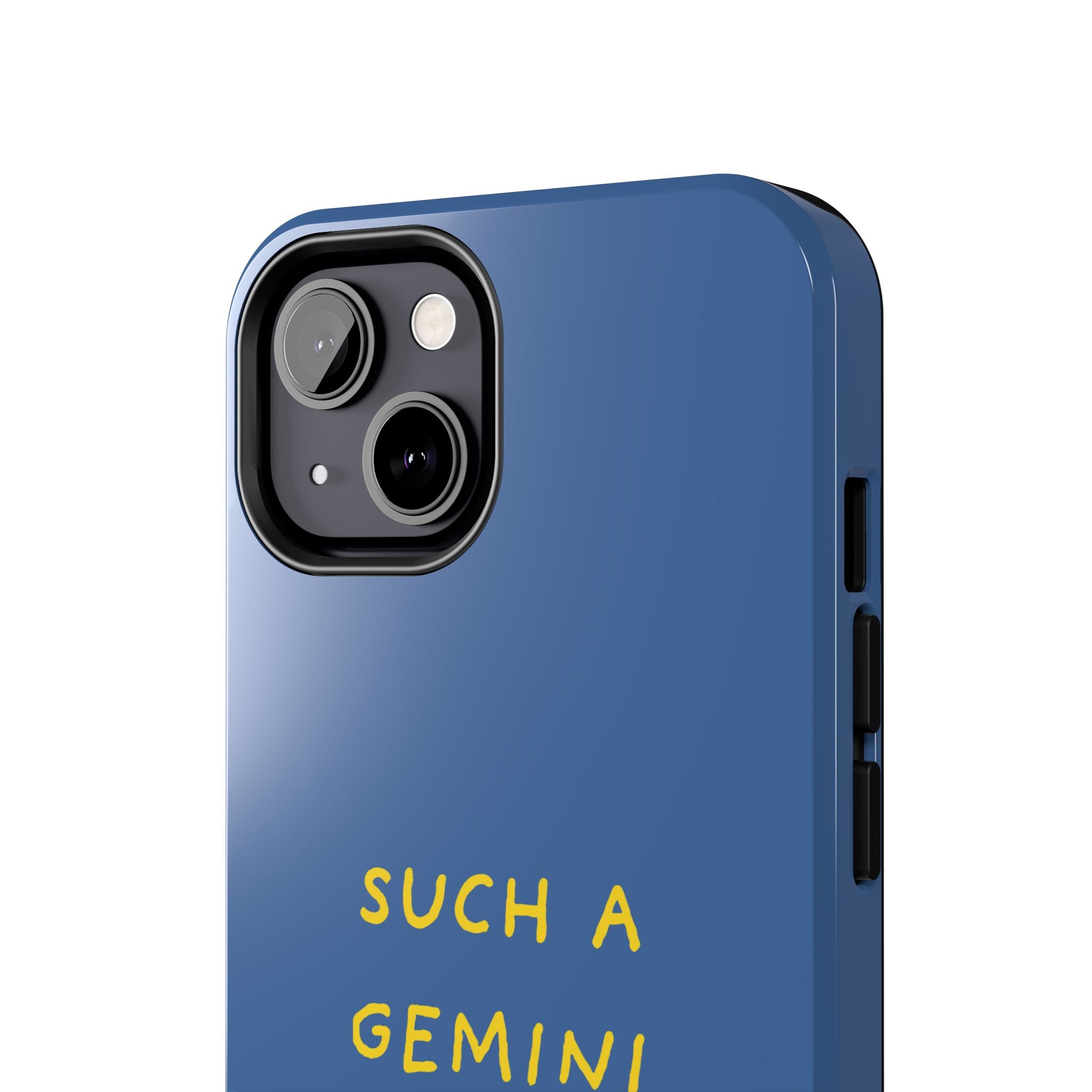 "Such A Gemini" Phone Case - Blue/Yellow